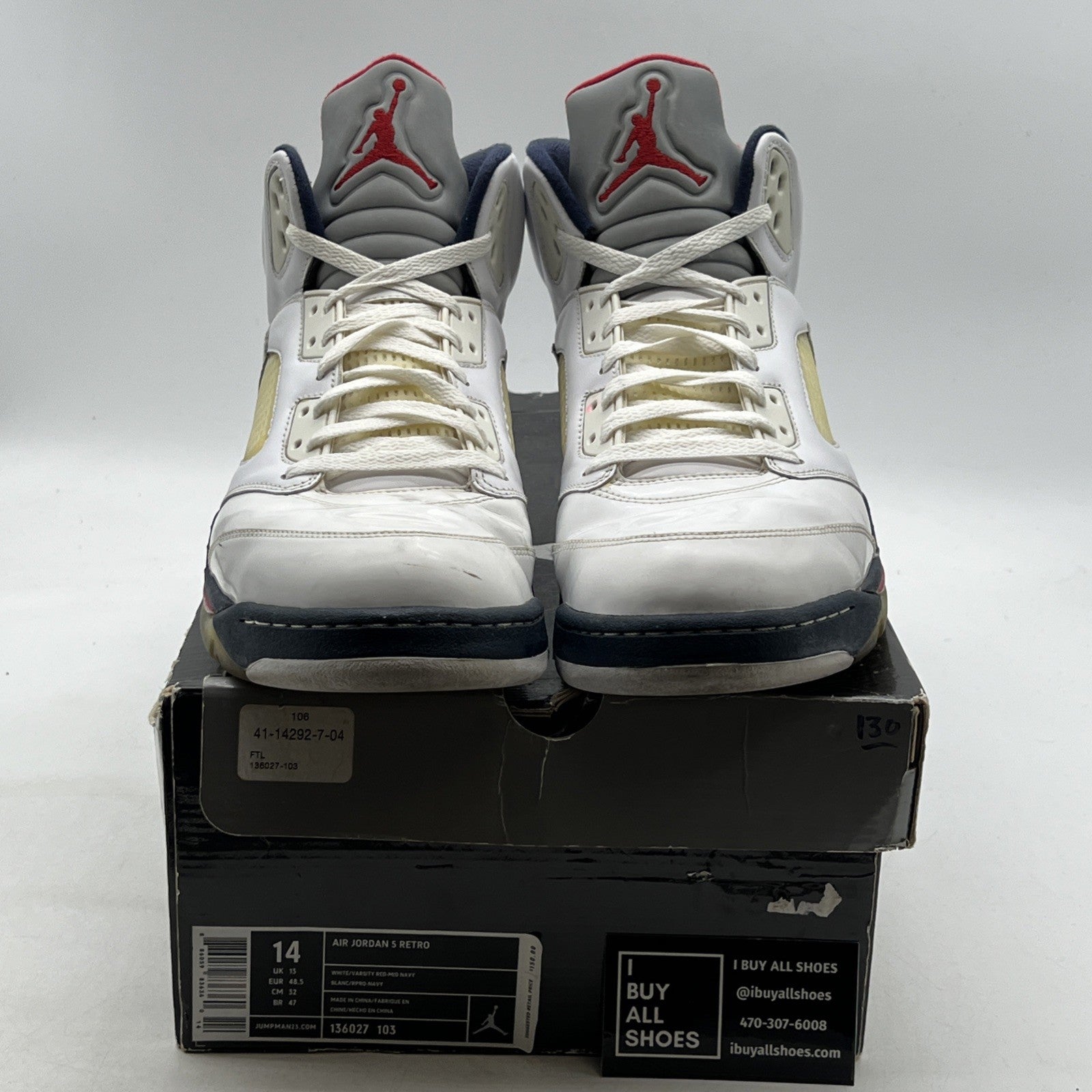 Size 14 - Air Jordan 5 Retro Olympic 2011 (136027-103)