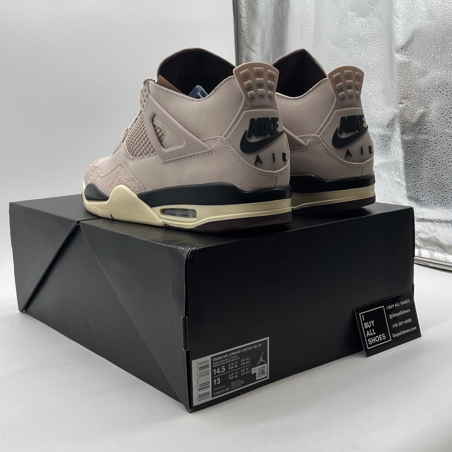 Size 14.5 - A Ma Maniére x Air Jordan 4 Retro While You Were Sleeping W