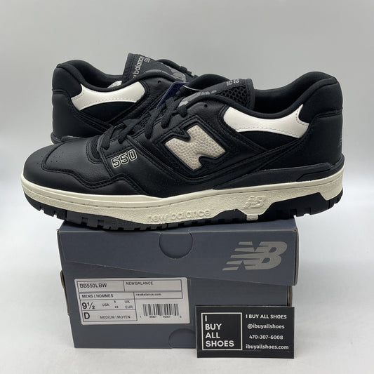 Size 9.5 - New Balance 550 Panda Black White Leather (BB550LBW)
