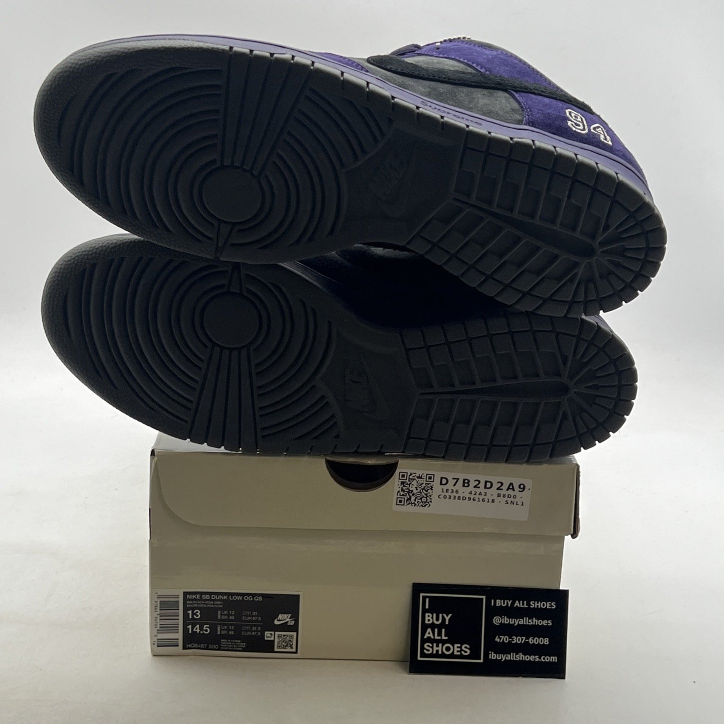 Size 13 - Nike Supreme x Dunk SB Low Ink (HQ8487-500)