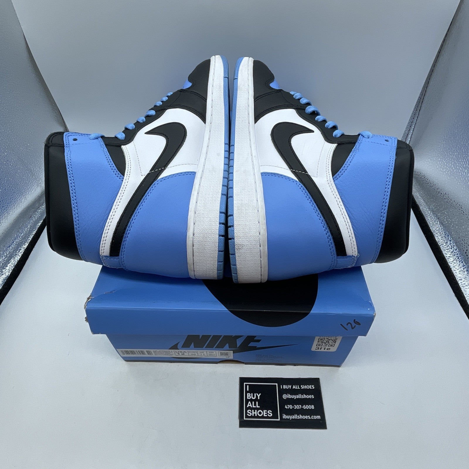 Size 12 - Air Jordan 1 Retro OG High UNC Toe (DZ5485-400)