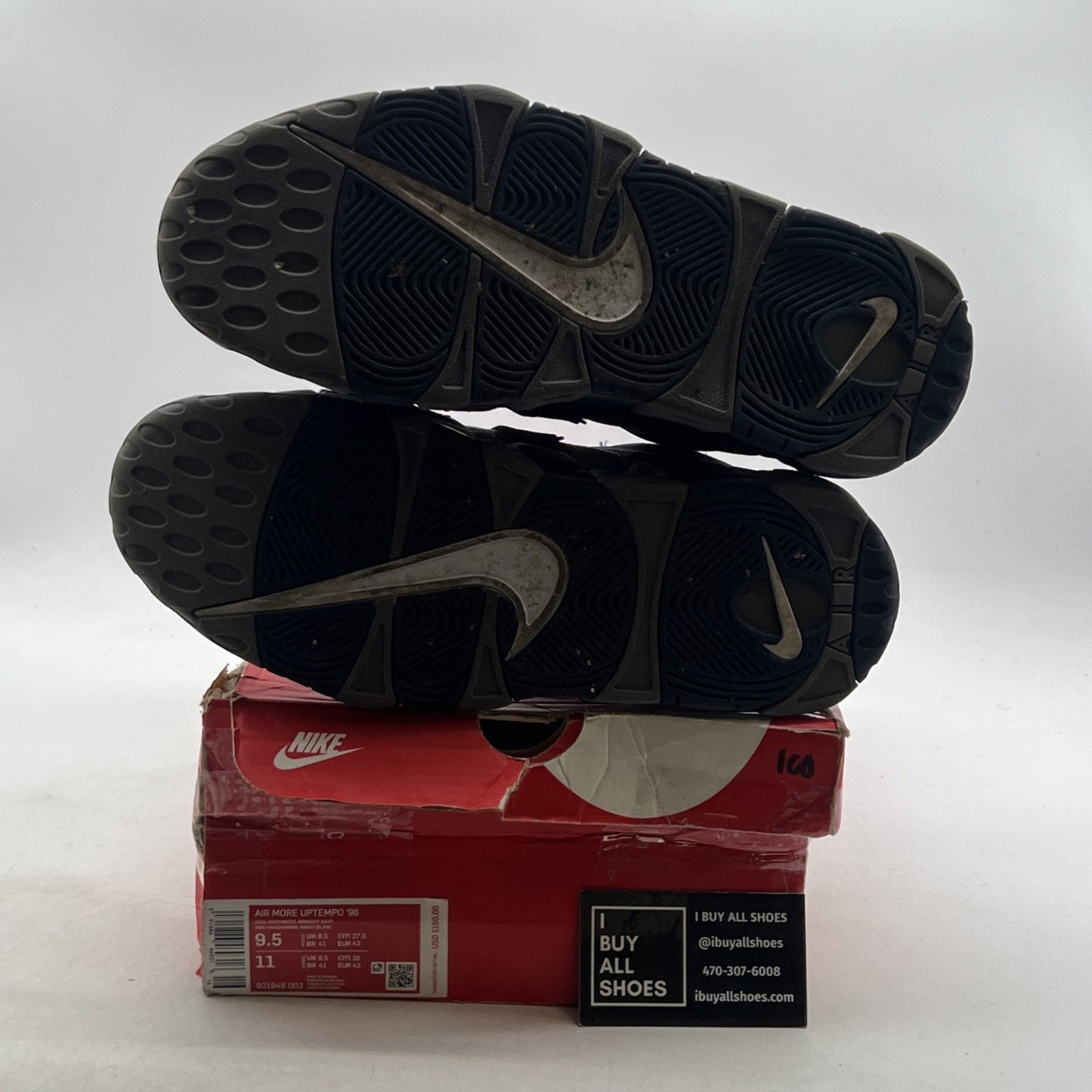 Size 9.5 - Nike Air More Uptempo Georgetown (921948-003)