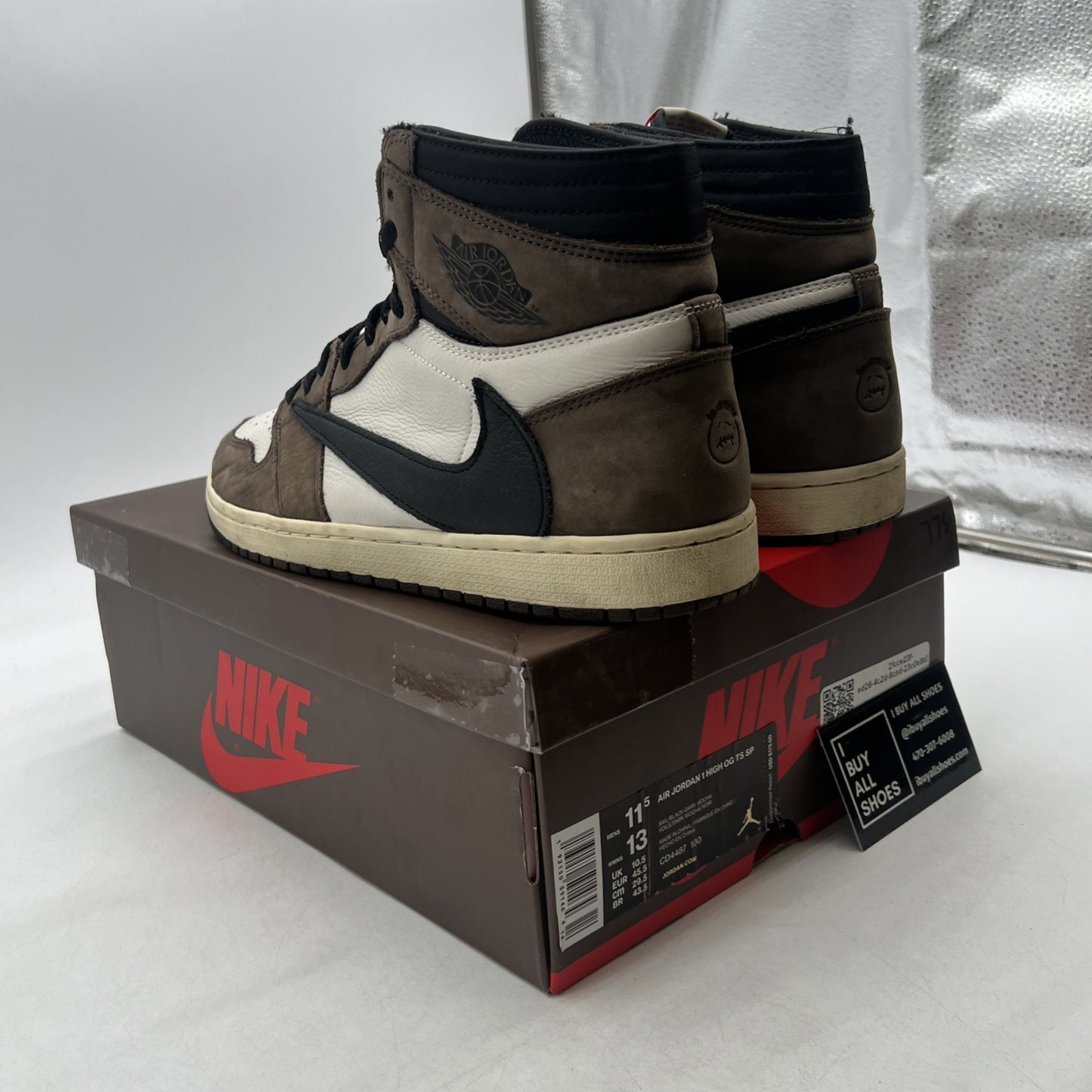 Size 11.5 - Air Jordan 1 Retro OG x Travis Scott High Mocha (CD4487-100)