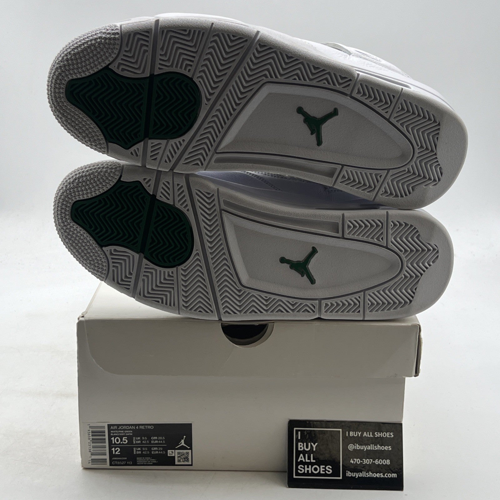 Size 10.5 - Air Jordan 4 Retro Green Metallic (CT8527-113)