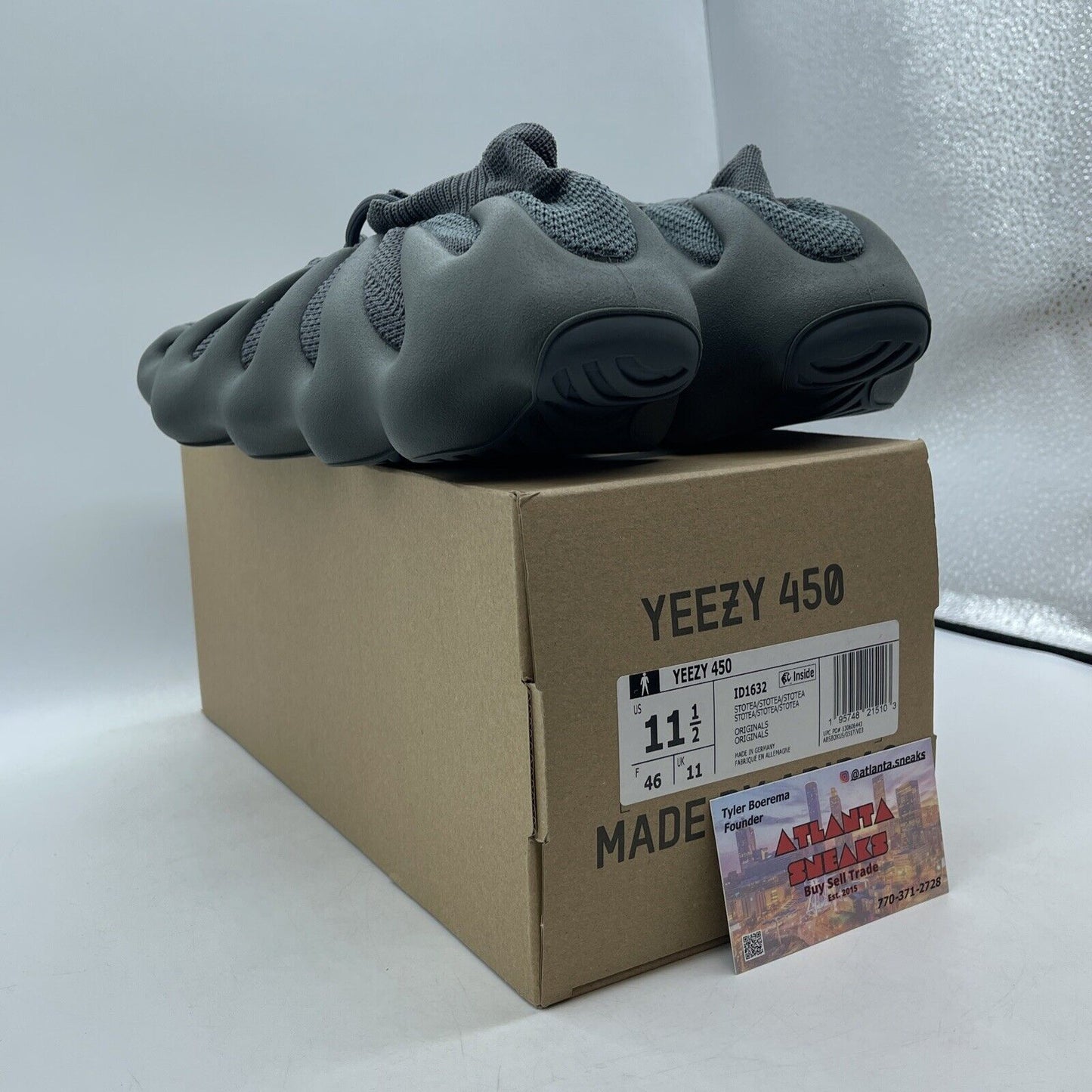 Size 11.5 - Adidas Yeezy 460 Stone Teal Grey (ID1632)