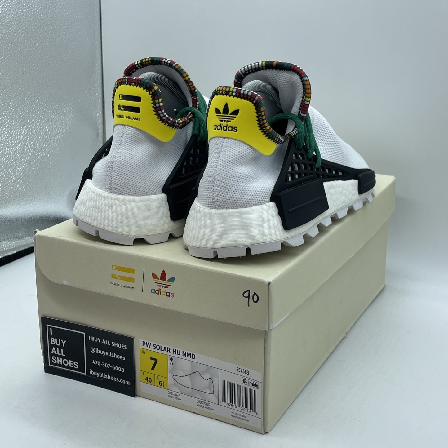 Size 7 - adidas Pharrell x NMD Human Race Inspiration Pack White (EE7583)