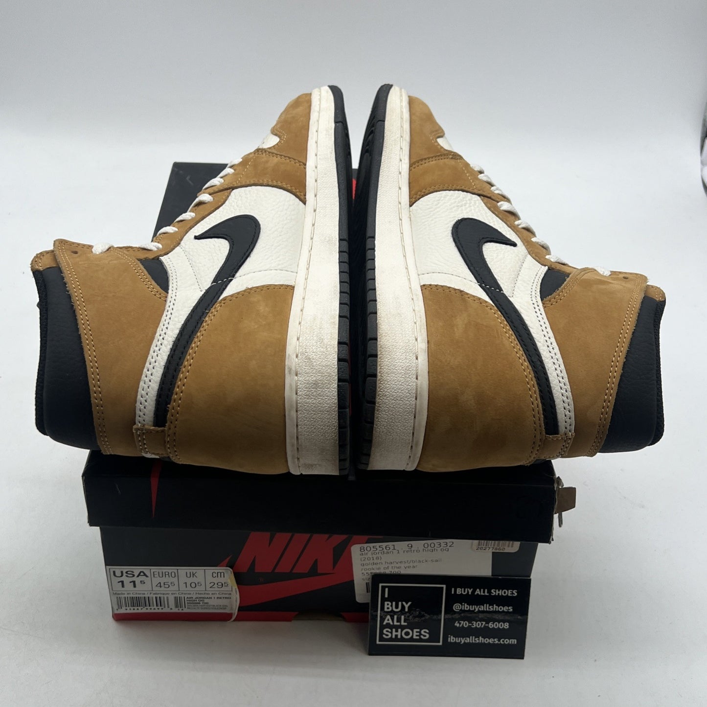 Size 11.5 - Air Jordan 1 Retro High OG Rookie of the Year 2018 (555088-700)