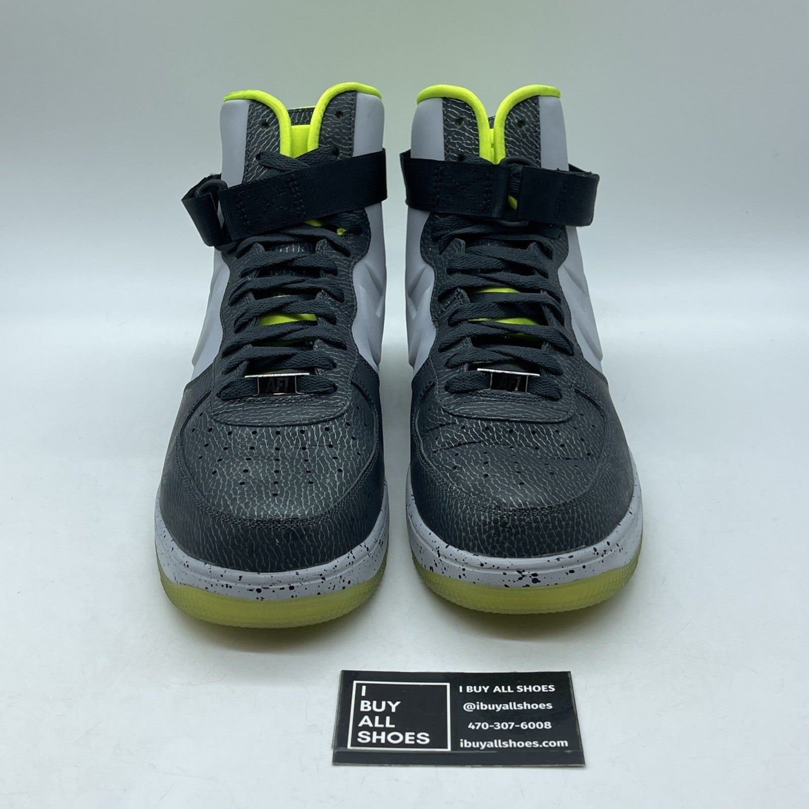 Size 10.5 - Nike Lunar Force 1 Lux VT Anthracite Volt Grey Black (630998-002)