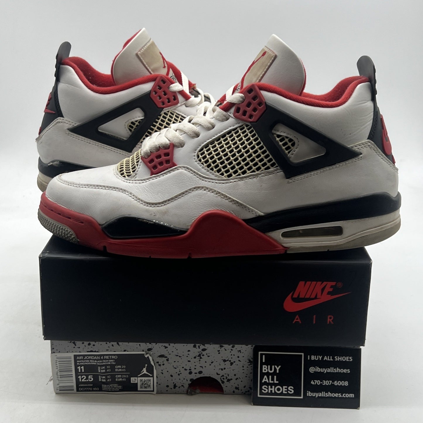 Size 11 - Air Jordan 4 Retro OG Mid Fire Red (DC7770-160)