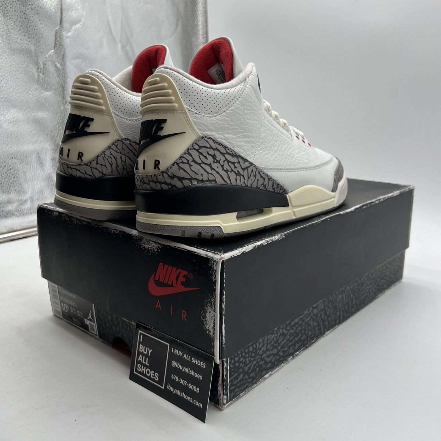 Size 10.5 - Air Jordan 3 Retro Mid White Cement Reimagined (DN3707-100)