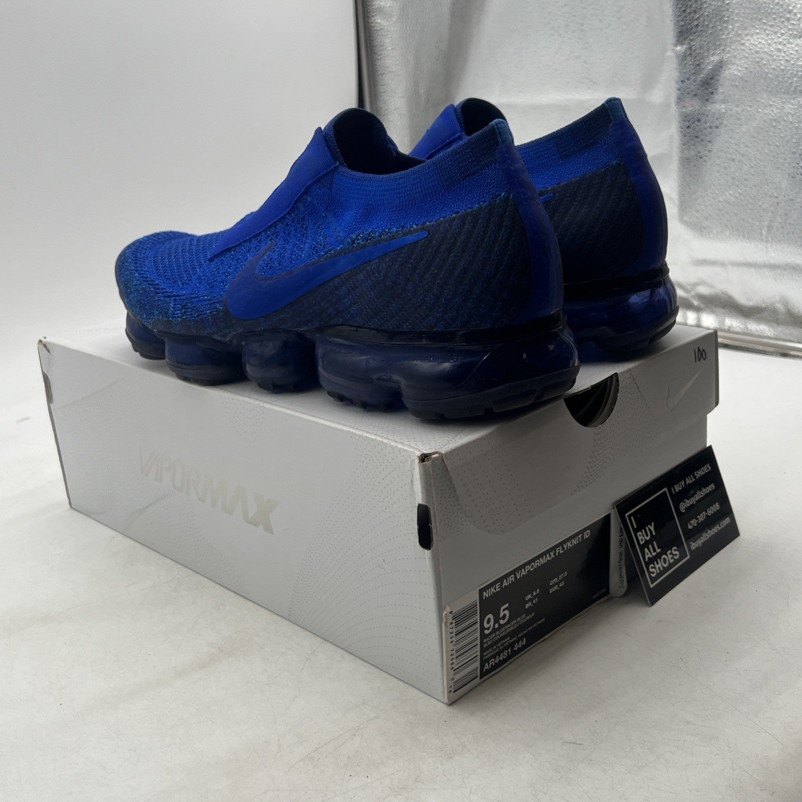 Size 9.5 - Nike Air VaporMax iD Racer Blue (AR4481-444)