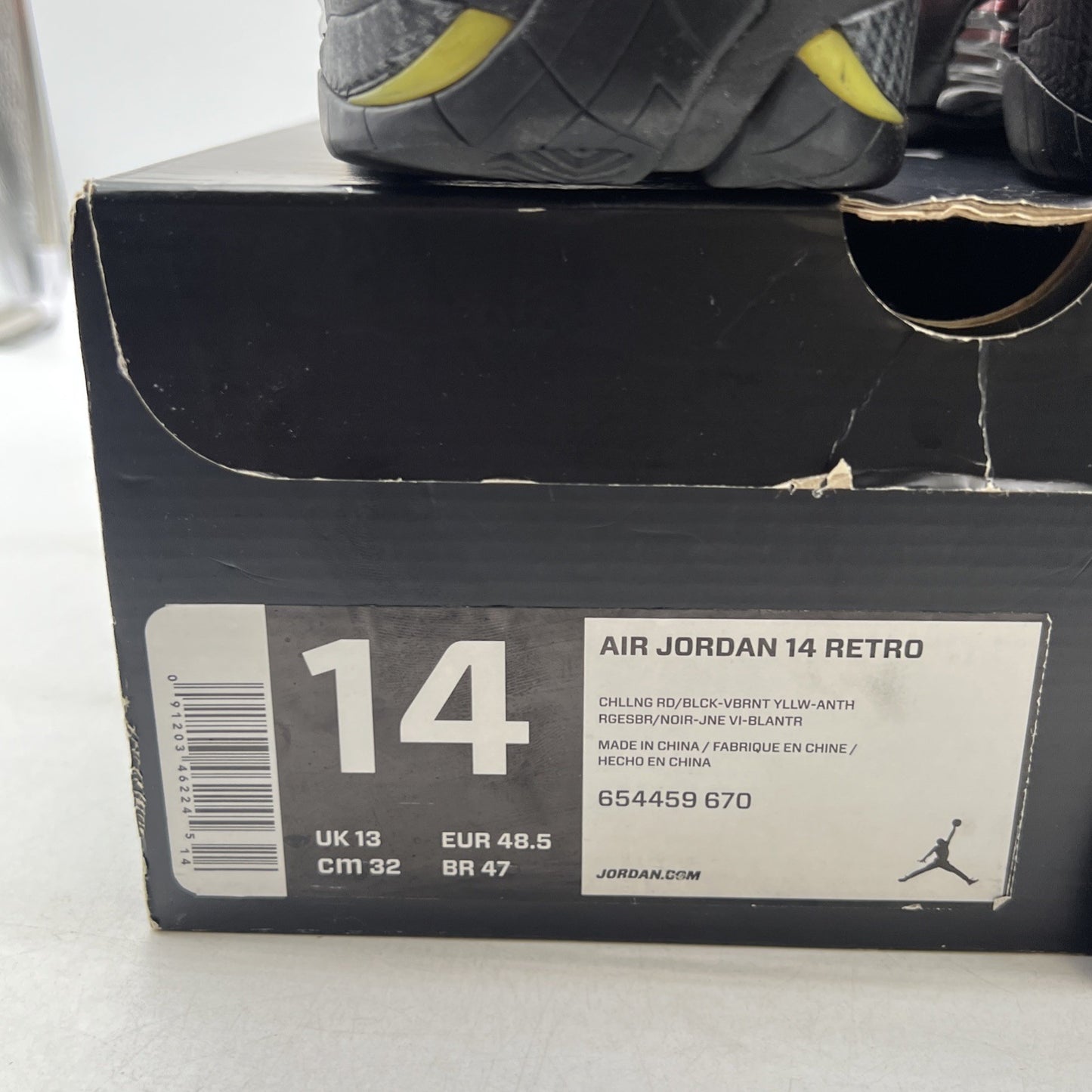 Size 14 - Air Jordan 14 Retro Ferrari (654459-670)