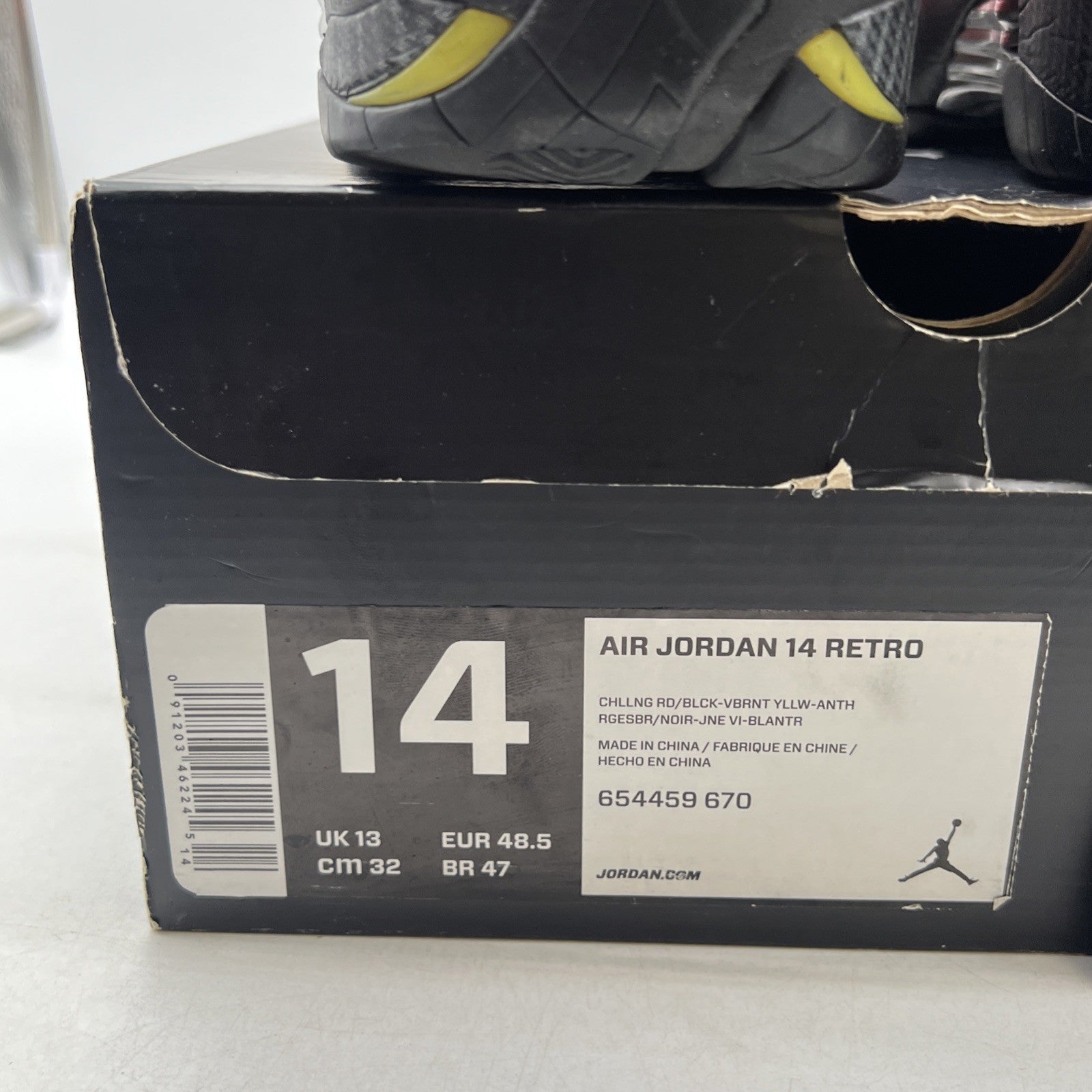 Size 14 - Air Jordan 14 Retro Ferrari (654459-670)