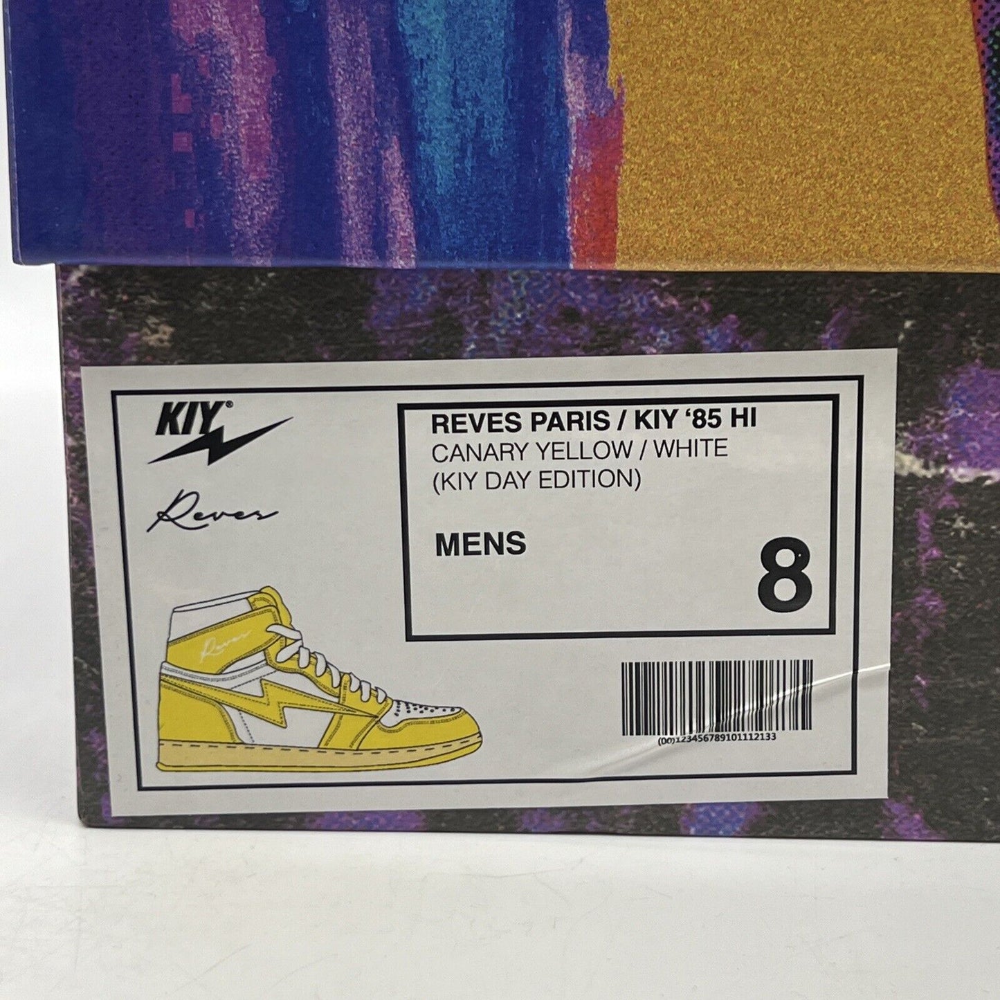 KIY REVES PARIS / '85 HI KIY DAY EDITION CANARY YELLOW OFF WHITE 1 POLLEN Size 8