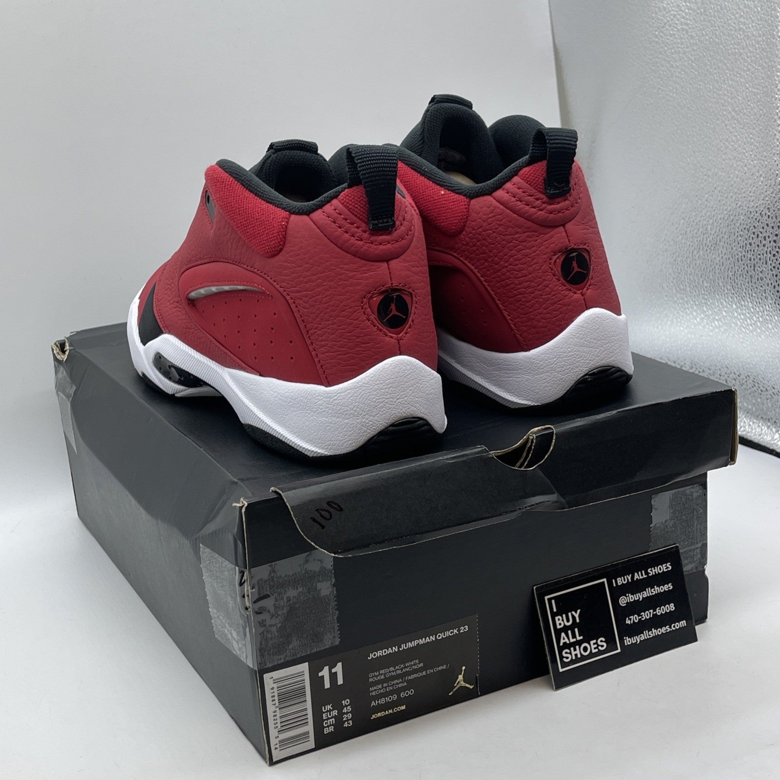 Size 11 - Air Jordan Jumpman Quick 23 Gym Red Black (AH8109-600)