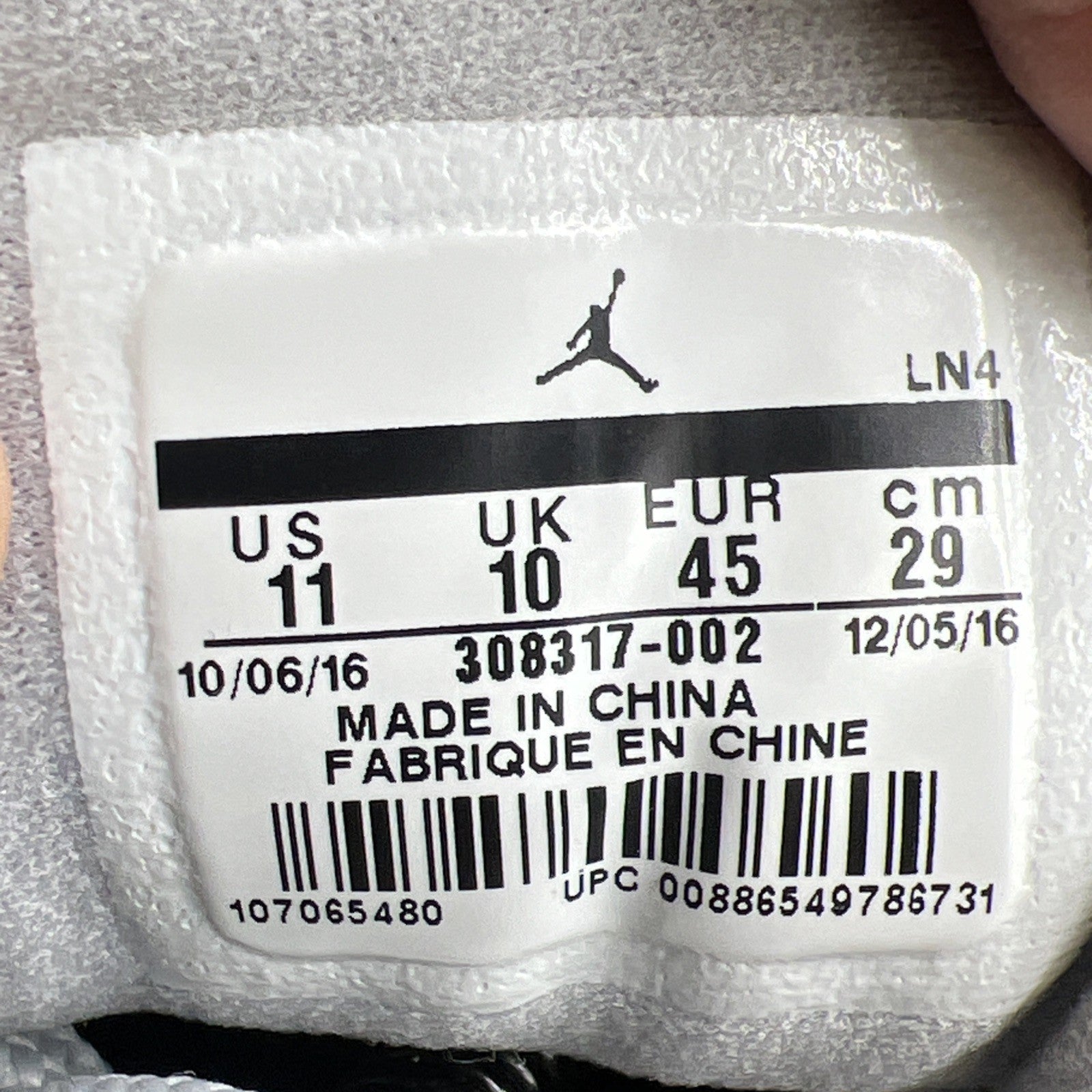 Size 11 - Air Jordan 12 Retro Low Wolf Grey (308317-002)