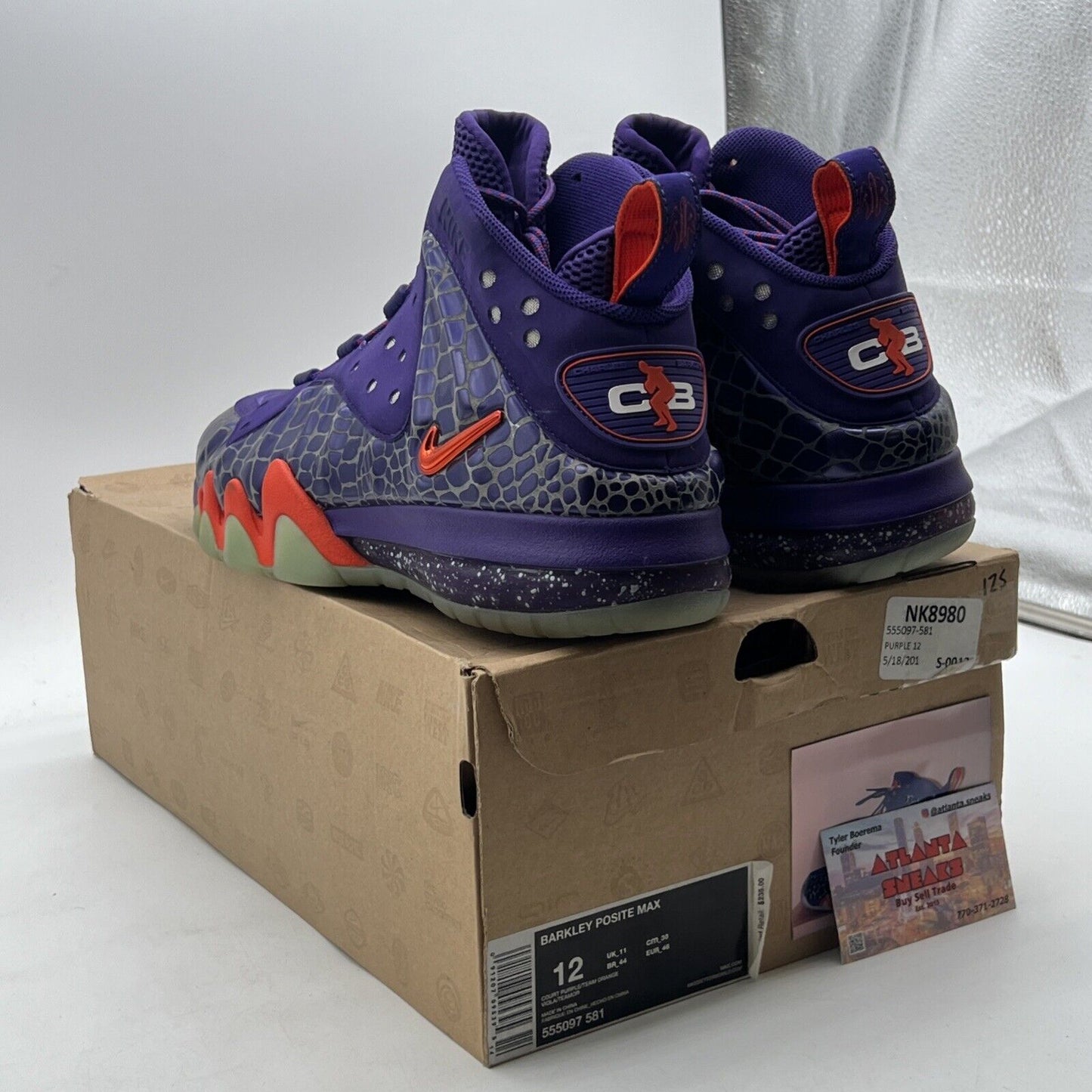 Size 12 - Nike Barkley Posite Max Phoenix Suns (555097-581)