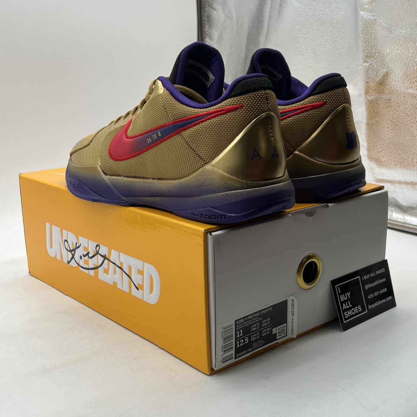 Size 11 - Nike Zoom Kobe 5 Protro x Undefeated Hall Of Fame (DA6809-700)