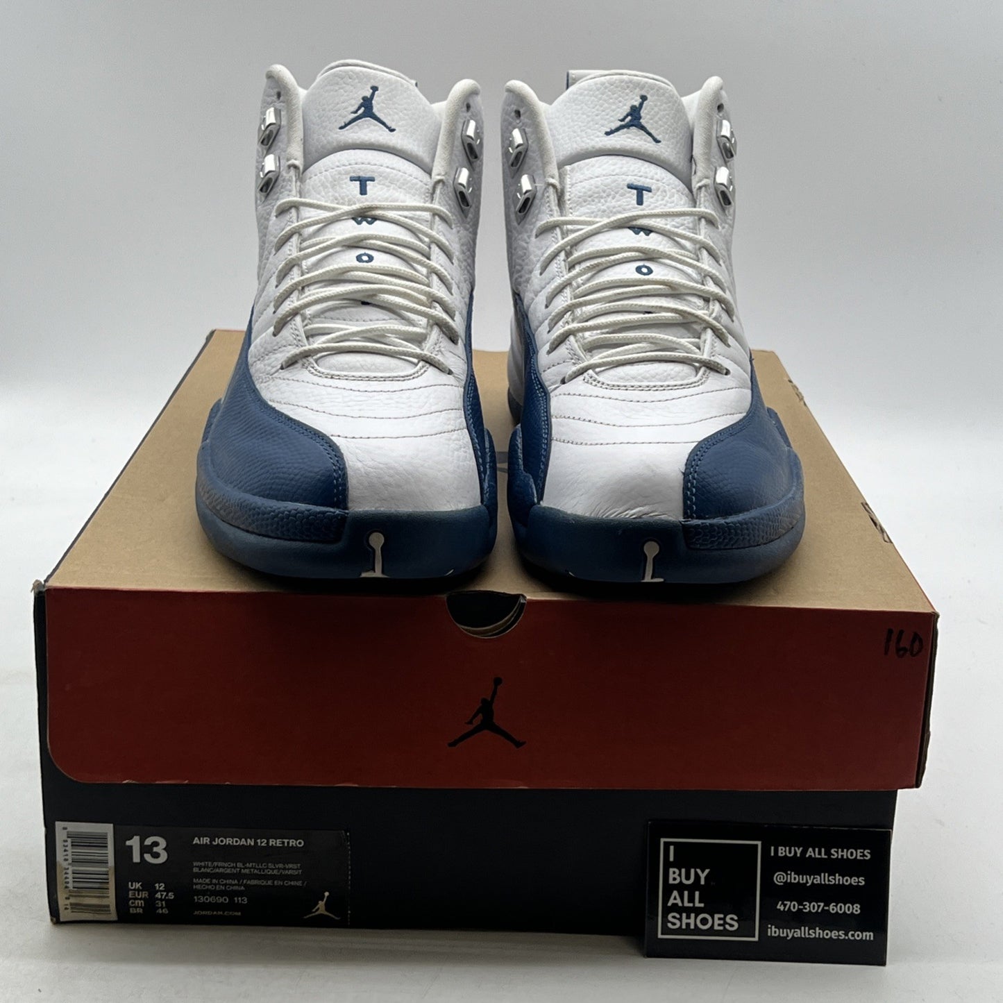 Size 13 - Air Jordan 12 Retro French Blue 2016 (130690-113)