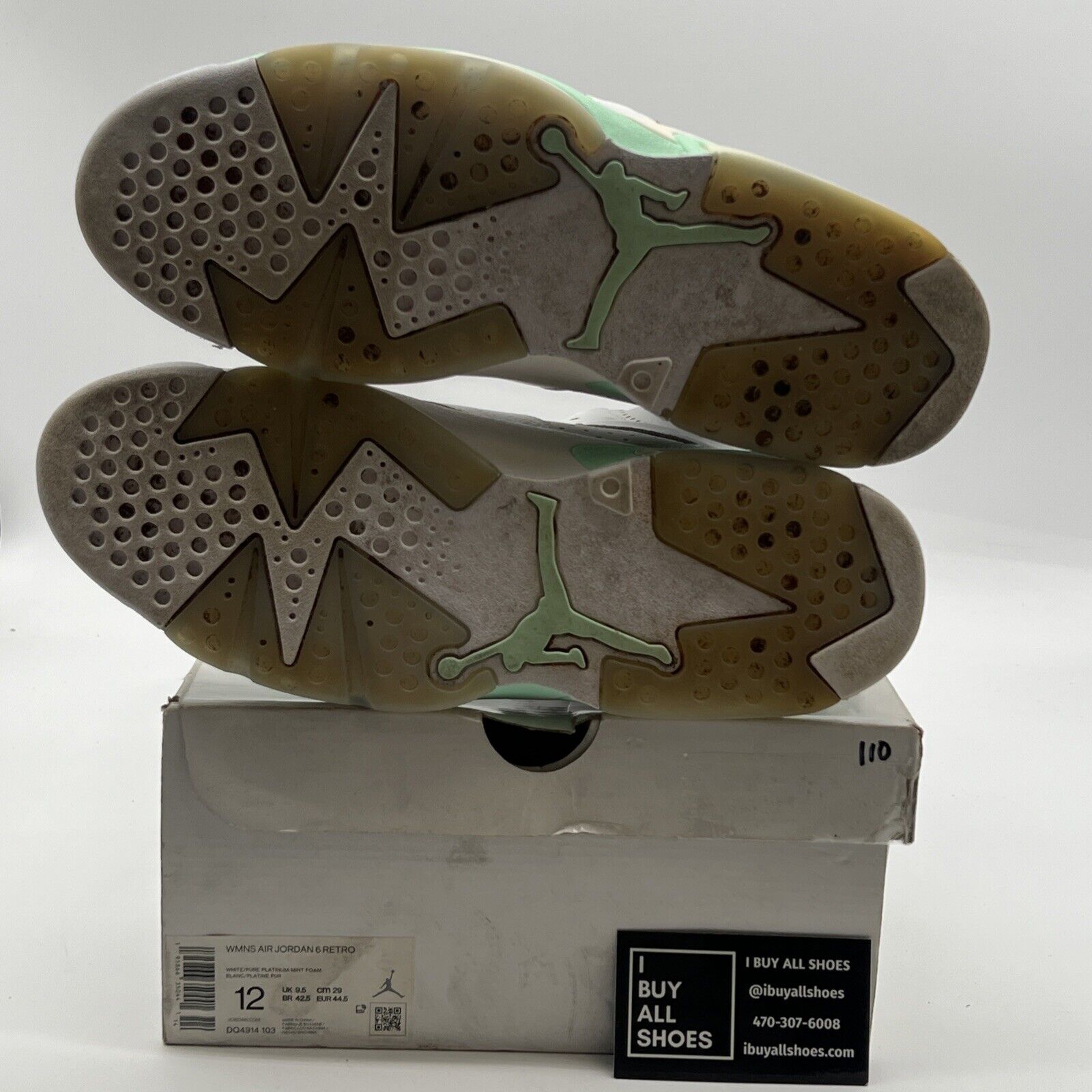 Size 12 - Air Jordan 6 Retro Mint Foam W (DQ4914-103)