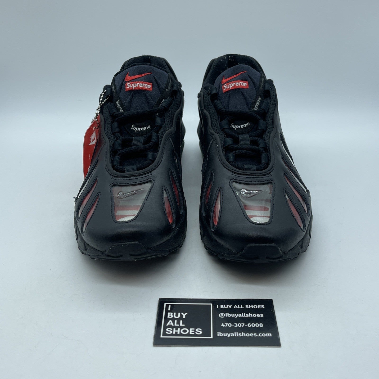 Size 9 - Nike Supreme x Air Max 96 Black Suede Leather (CV7652-002)