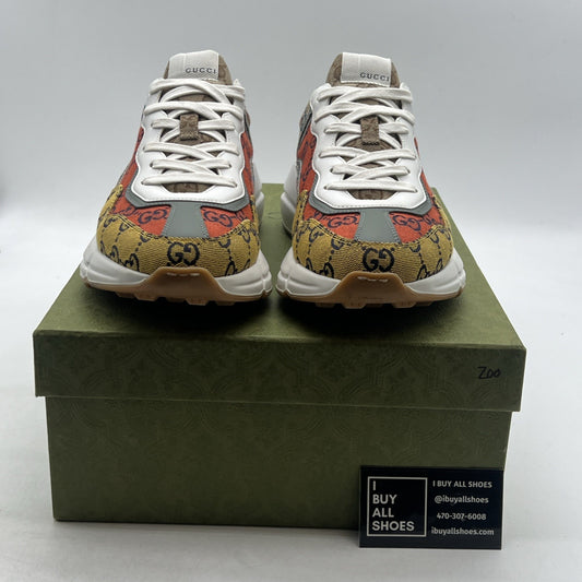 Size 8G - Gucci GG Rhyton Sneakers Multicolor Canvas Fabric