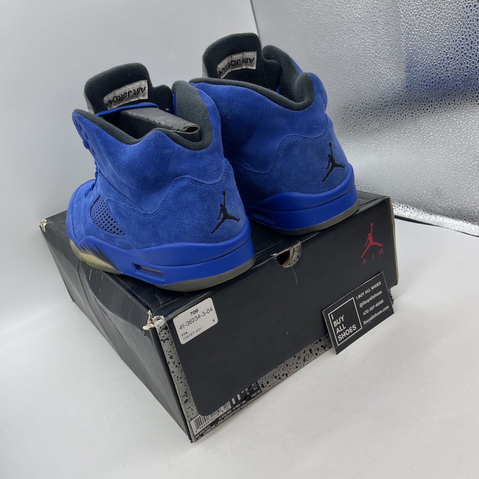 Size 11.5 - Air Jordan 5 Retro Blue Suede (136027-401)