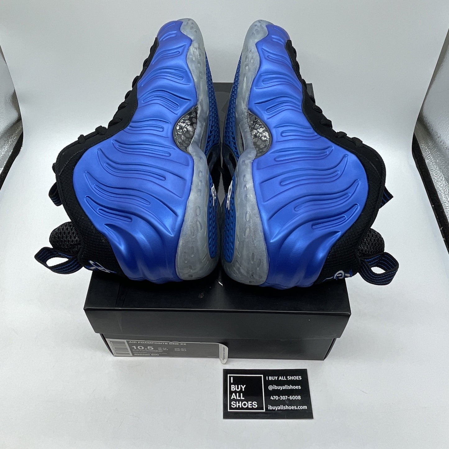 Size 10.5 - Nike Air Foamposite One XX Royal Black Blue (895320-500)
