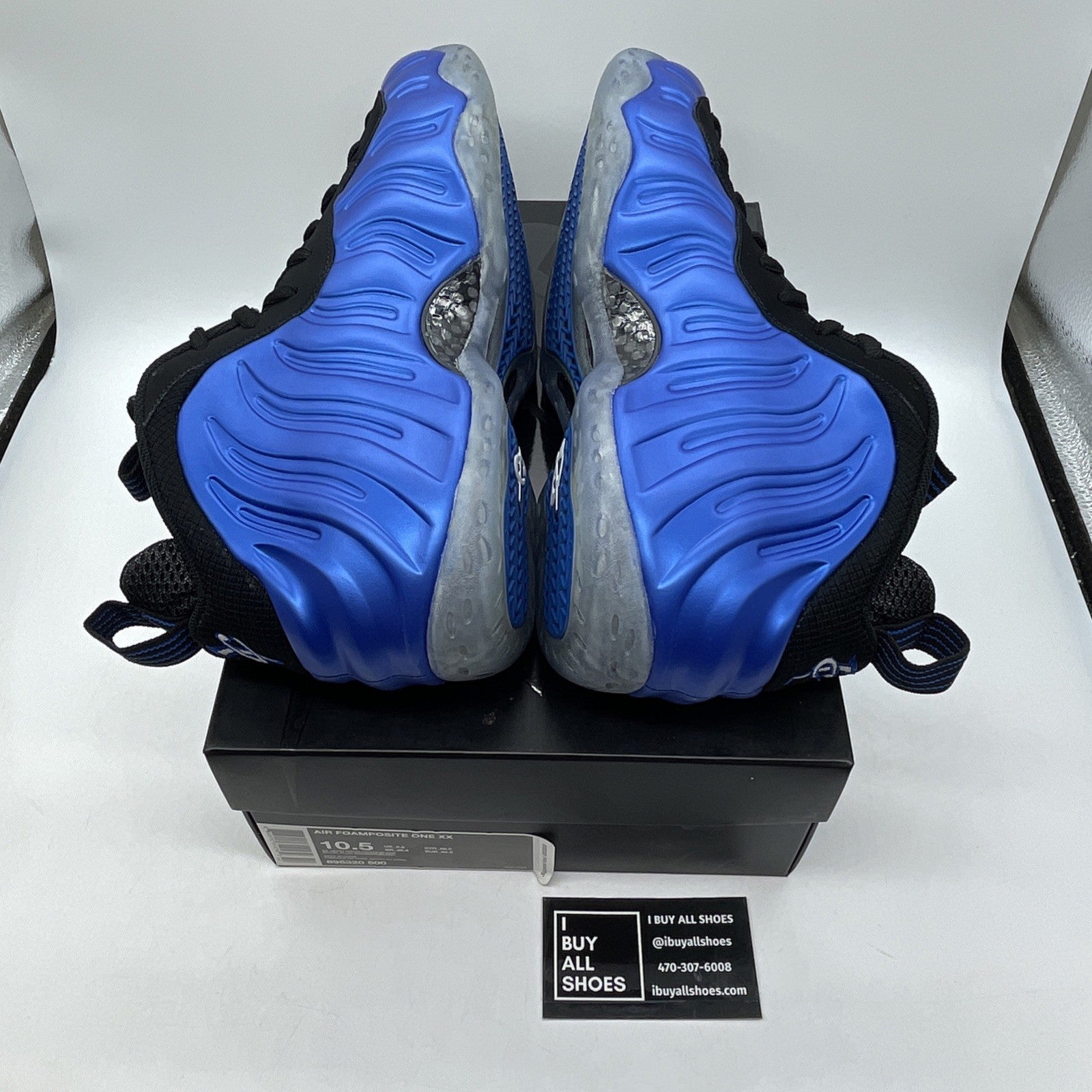 Size 10.5 - Nike Air Foamposite One XX Royal Black Blue (895320-500)