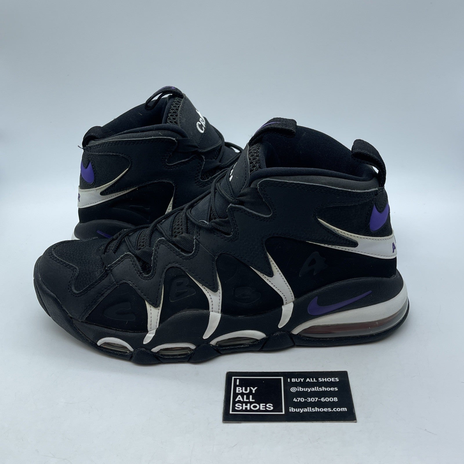 Size 10.5 - Nike Air Max CB34 Suns Black White Suede Leather (414243-002)