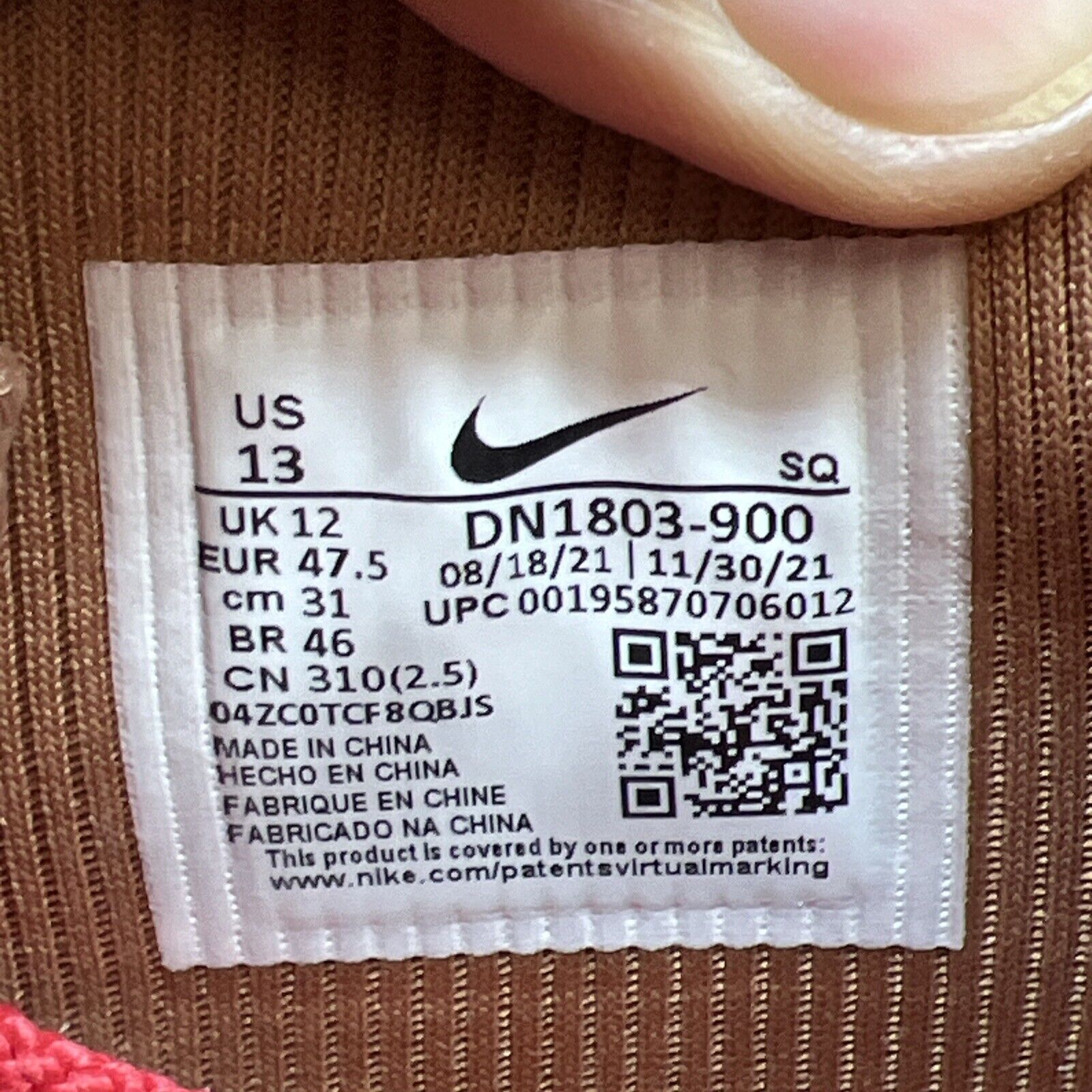 Size 13 - Nike Air Max 1 SP x Concepts Heavy 2022 Purple Red (DN1803-900)