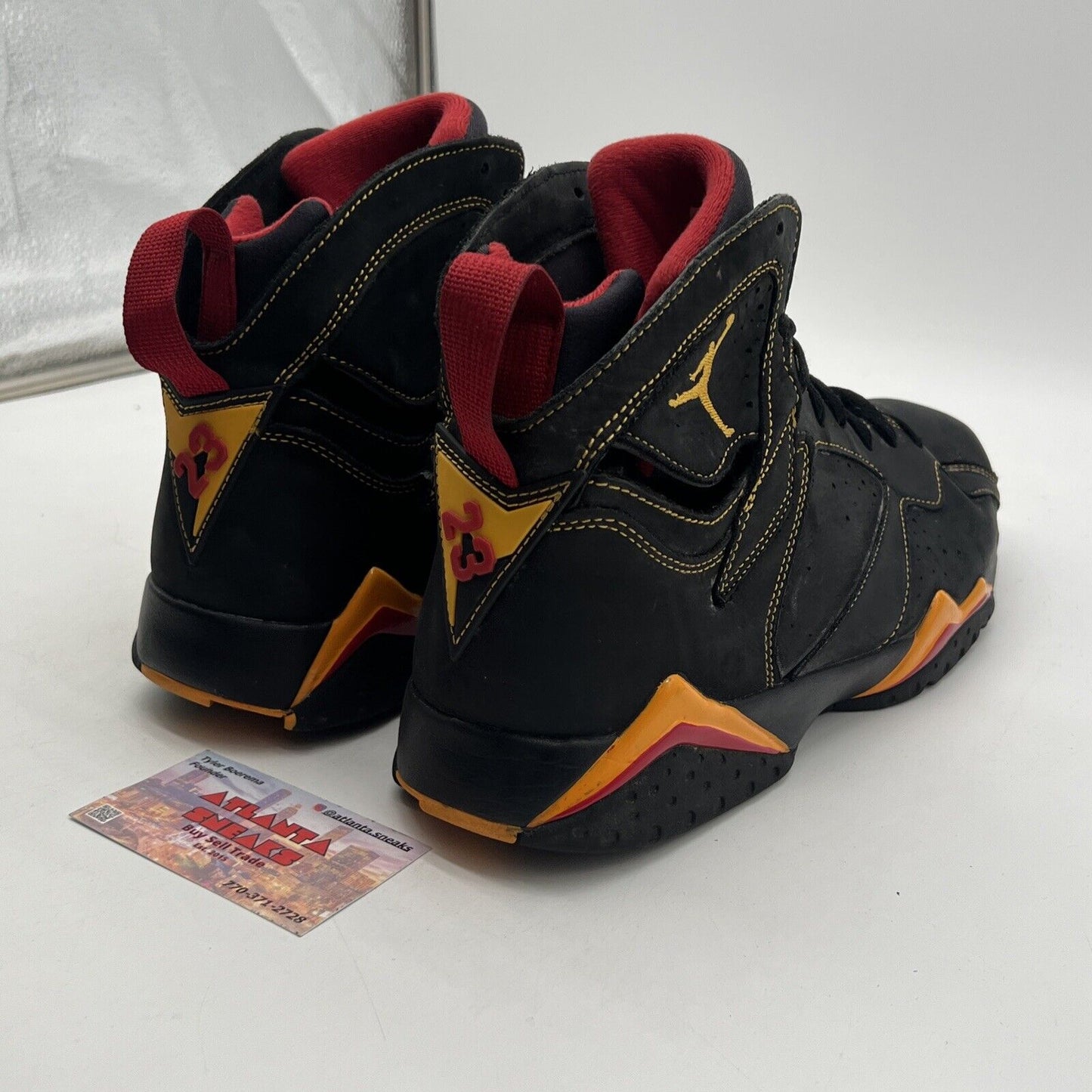 Size 13 - Jordan 7 Retro Citrus Black Yelllow Red Suede (CU9307-081)