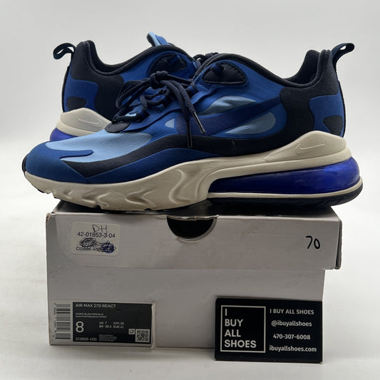 Size 8 - Nike Air Max 270 React Pacific Blue (CL3866-400)