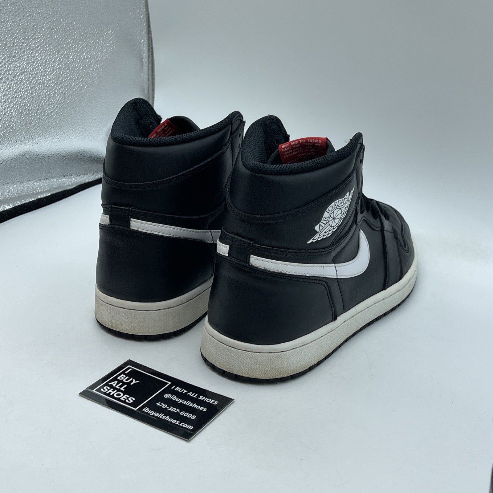 Size 9.5 - Air Jordan 1 Retro OG Prm High Yin Yang Black White (555088-011)