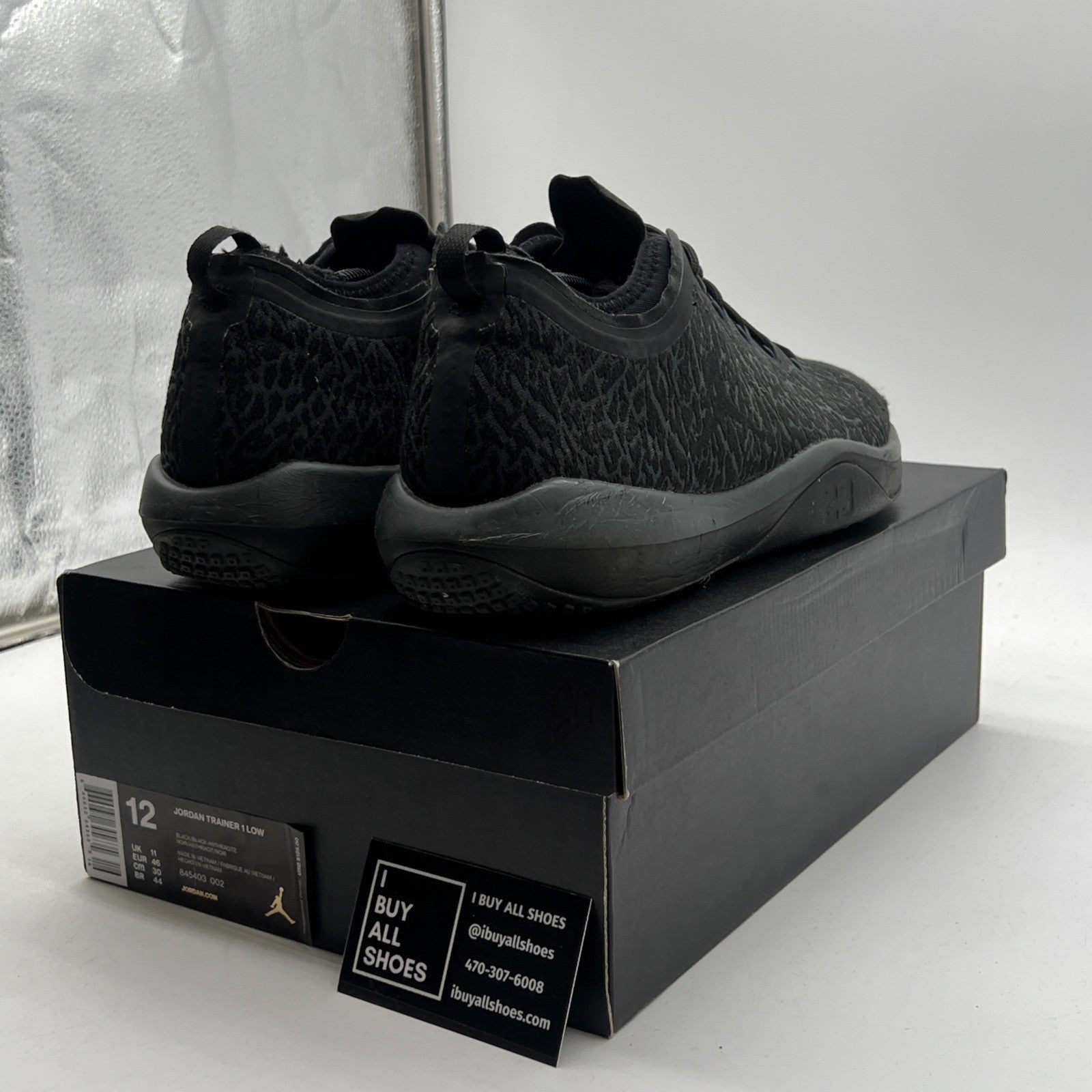 Size 12 - Jordan AJKO Trainer Low Black Anthracite (845403-002)