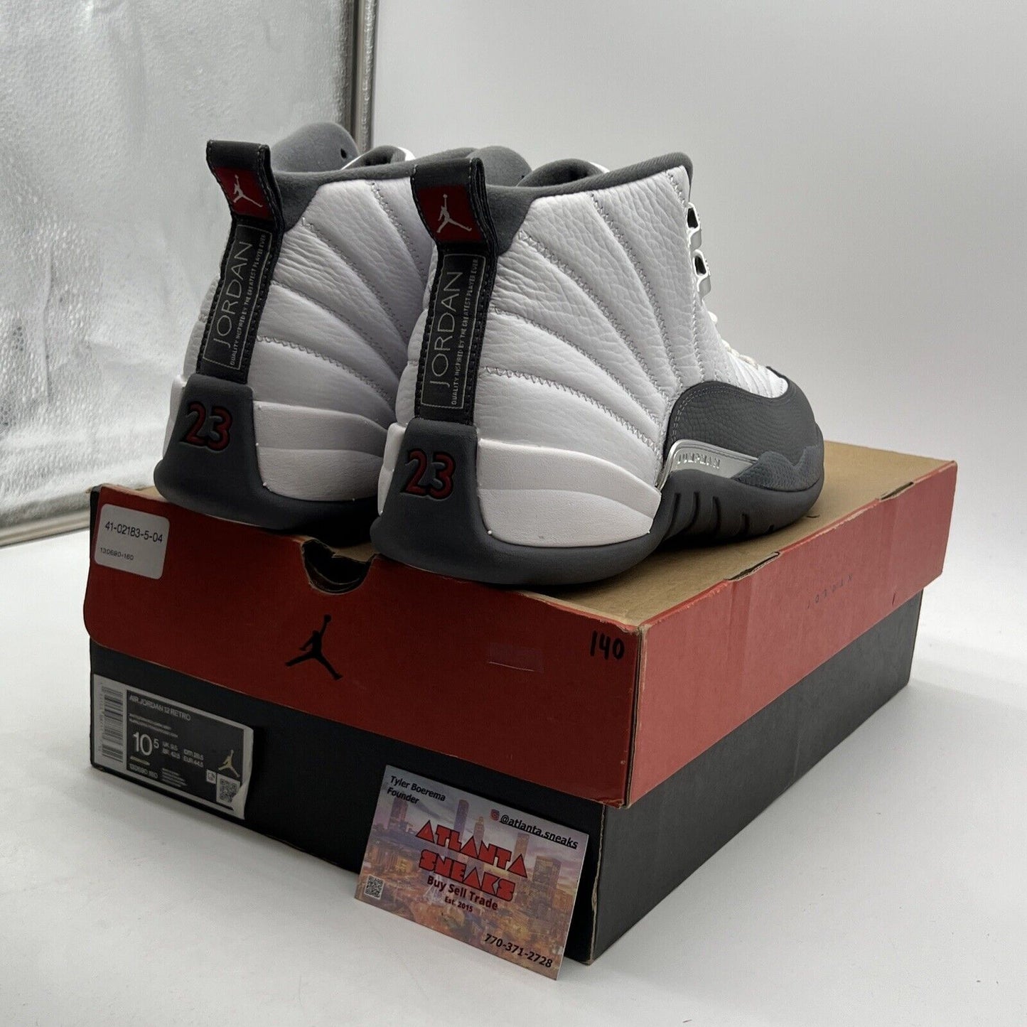 Size 10.5 - Air Jordan 12 Retro Dark Grey (130690-160)