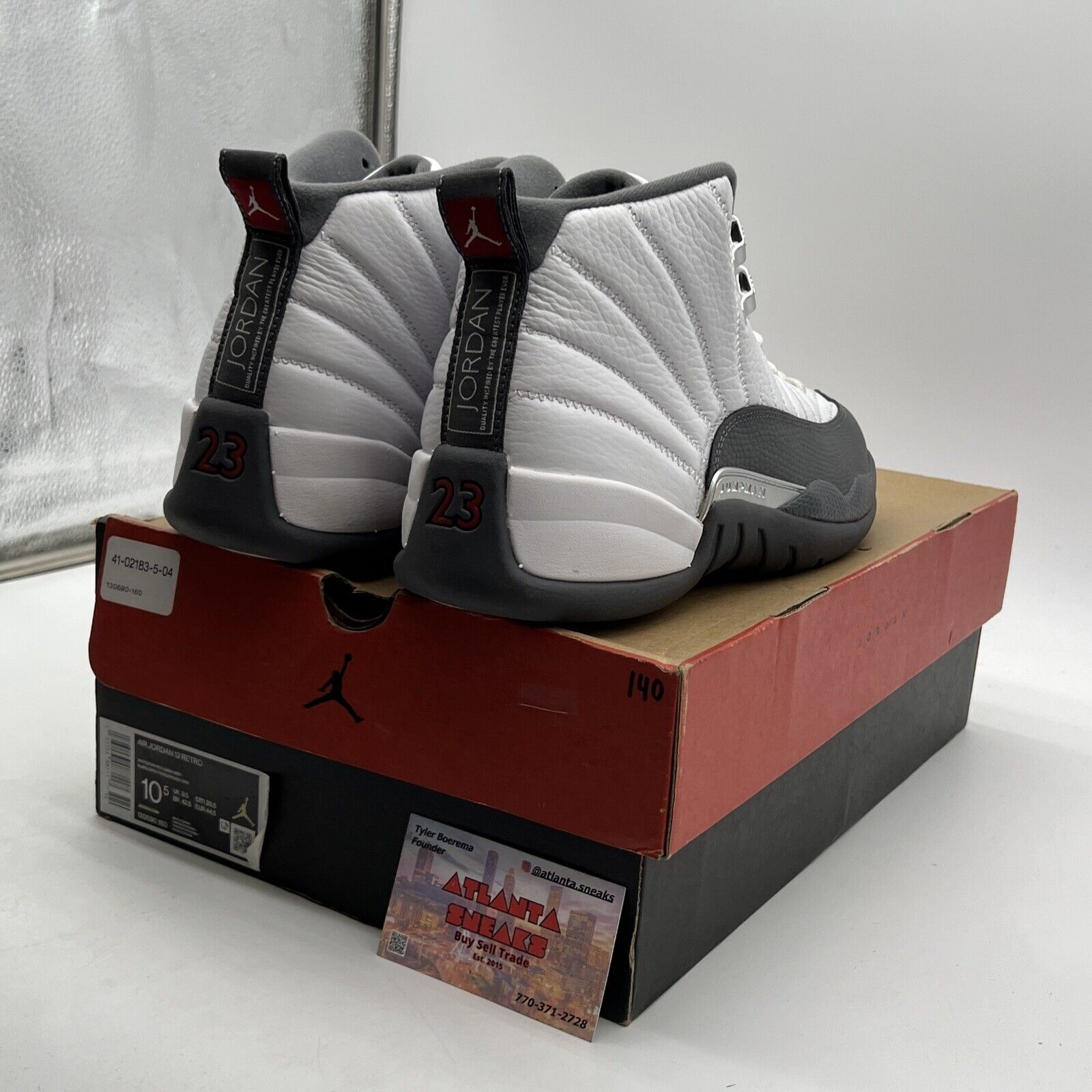 Size 10.5 - Air Jordan 12 Retro Dark Grey (130690-160)