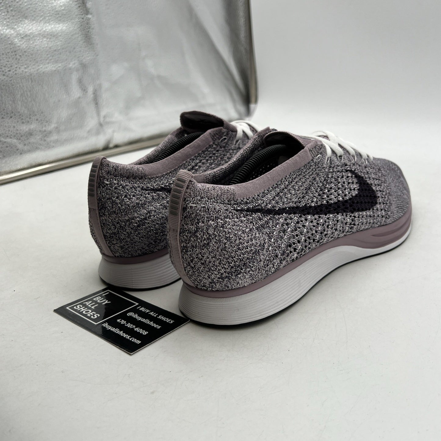 Size 12.5 - Nike Flyknit Racer Lavender (526628-500)