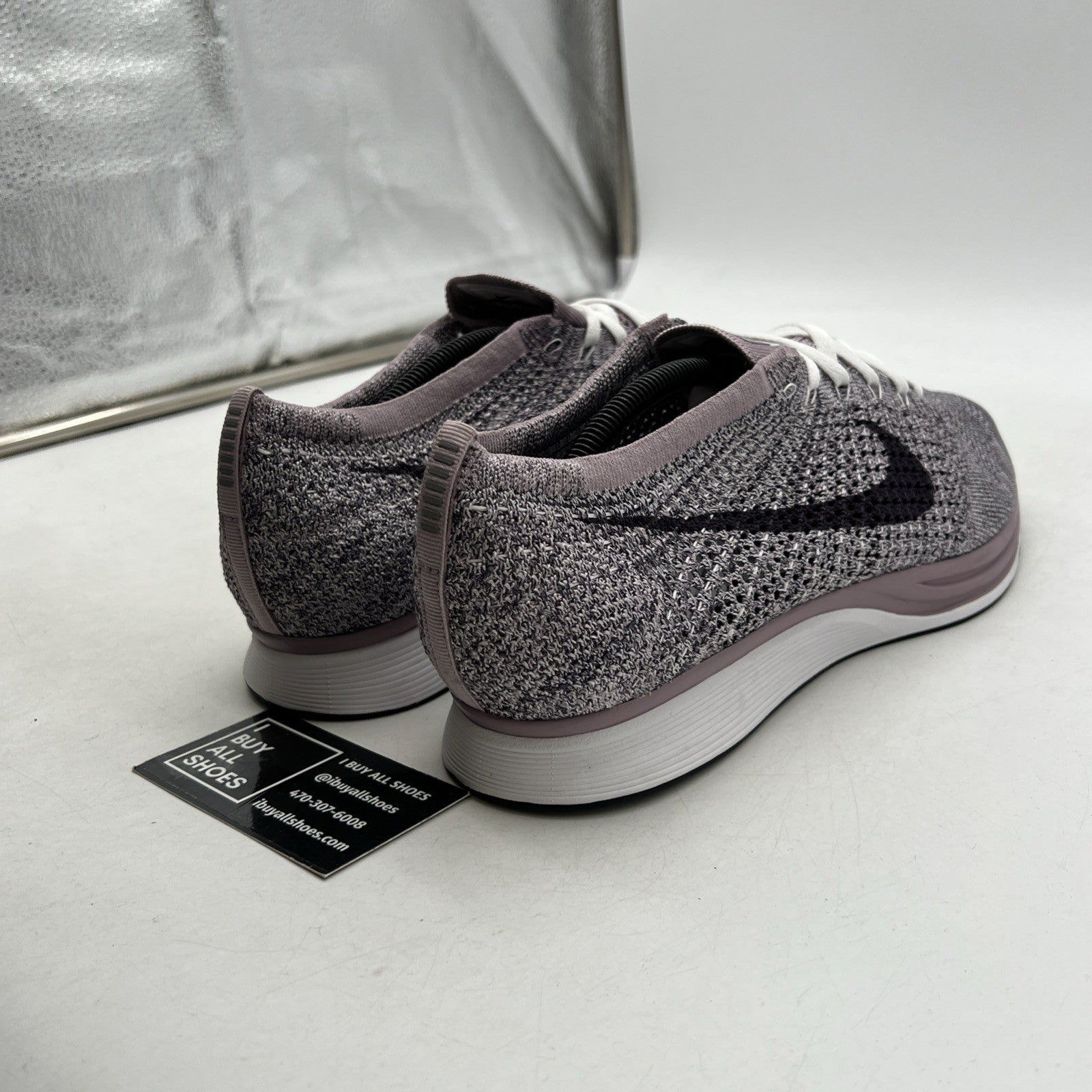 Size 12.5 - Nike Flyknit Racer Lavender (526628-500)