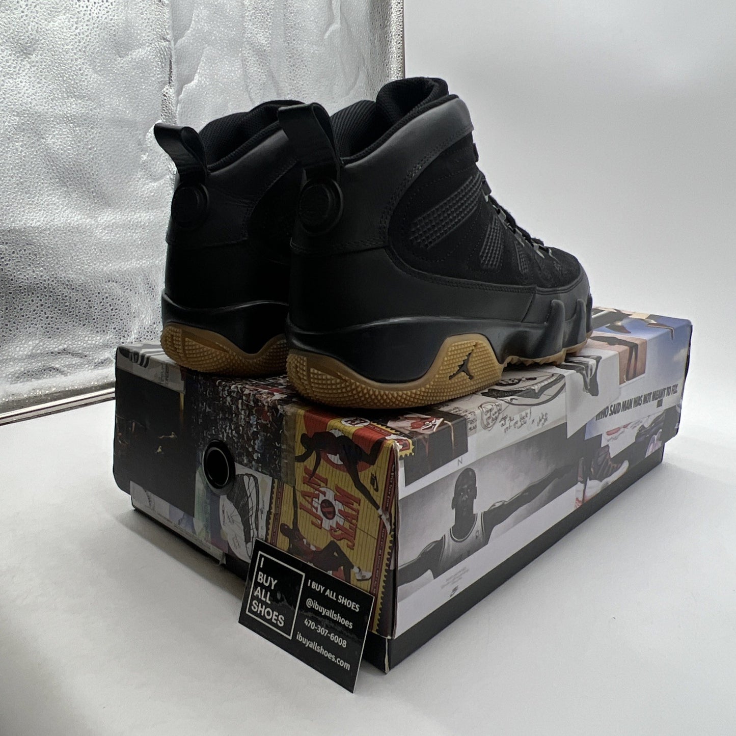 Size 11 - Air Jordan 9 Retro Boot NRG Black Gum 2017 (AR4491-025)