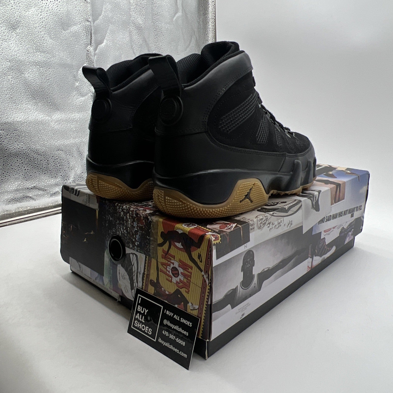 Size 11 - Air Jordan 9 Retro Boot NRG Black Gum 2017 (AR4491-025)