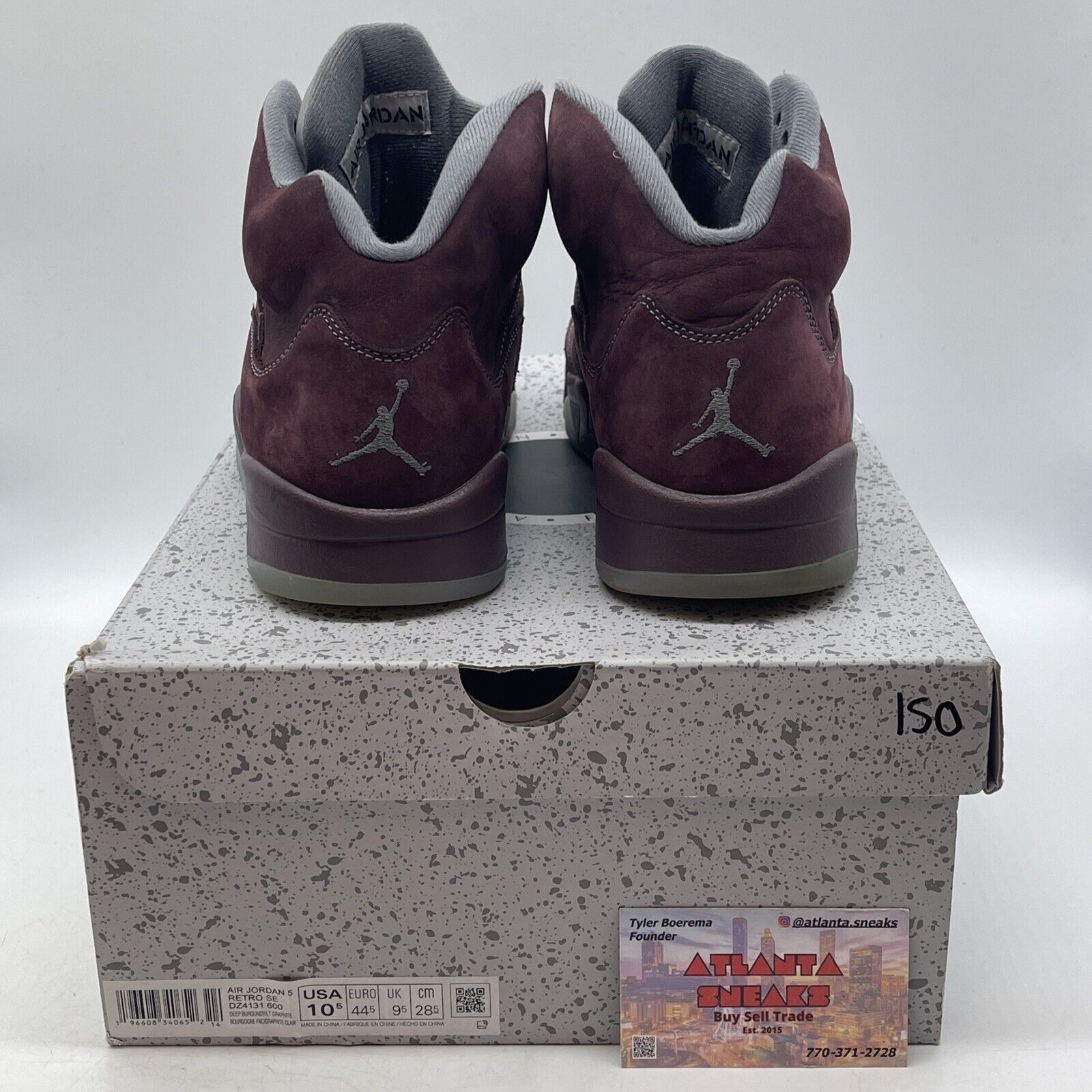 Size 10.5 - Air Jordan 5 Retro SE 2023 Burgundy Suede (DZ4131-600)