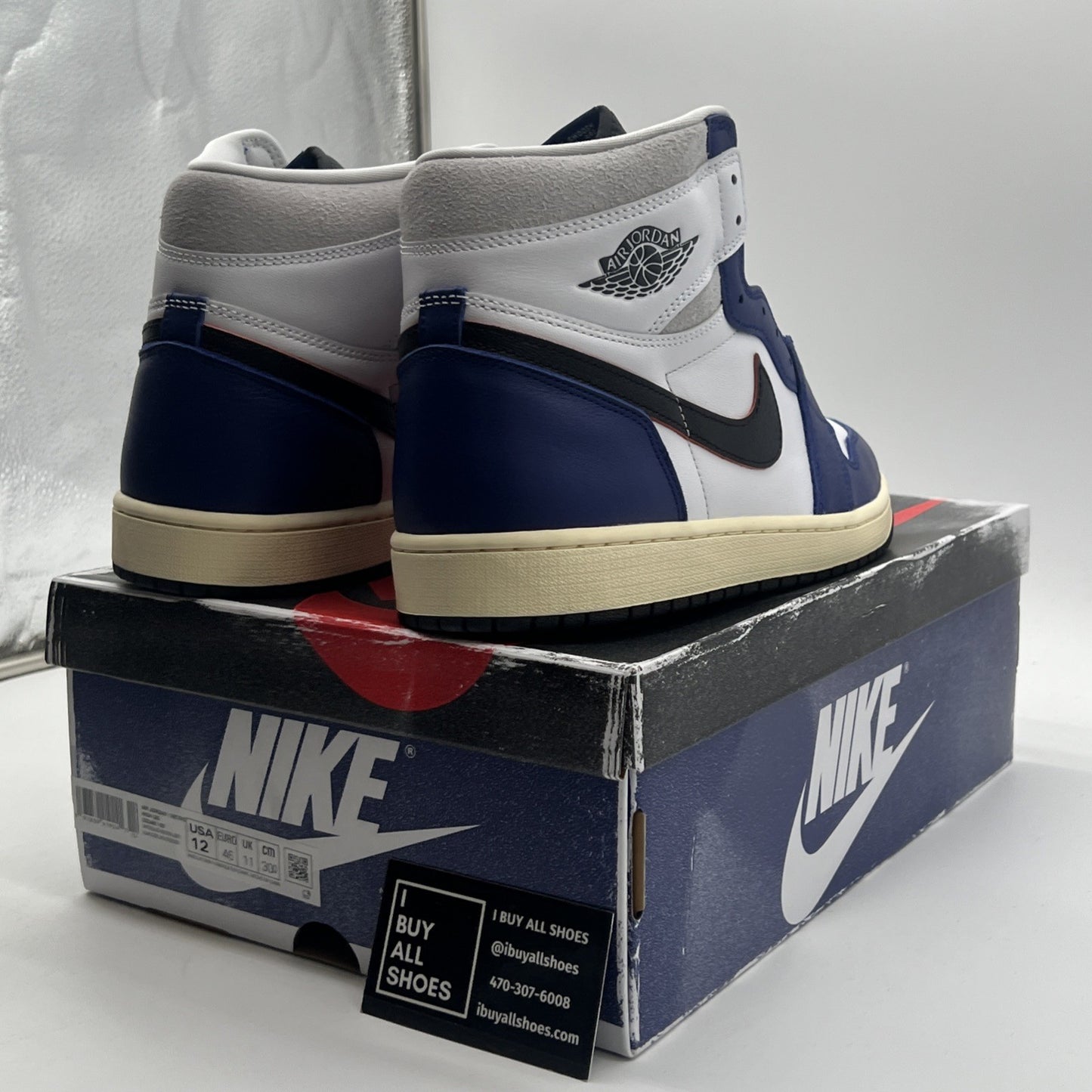 Size 12 - Air Jordan 1 Retro OG High Rare Air - Deep Royal Blue (DZ5485-100)