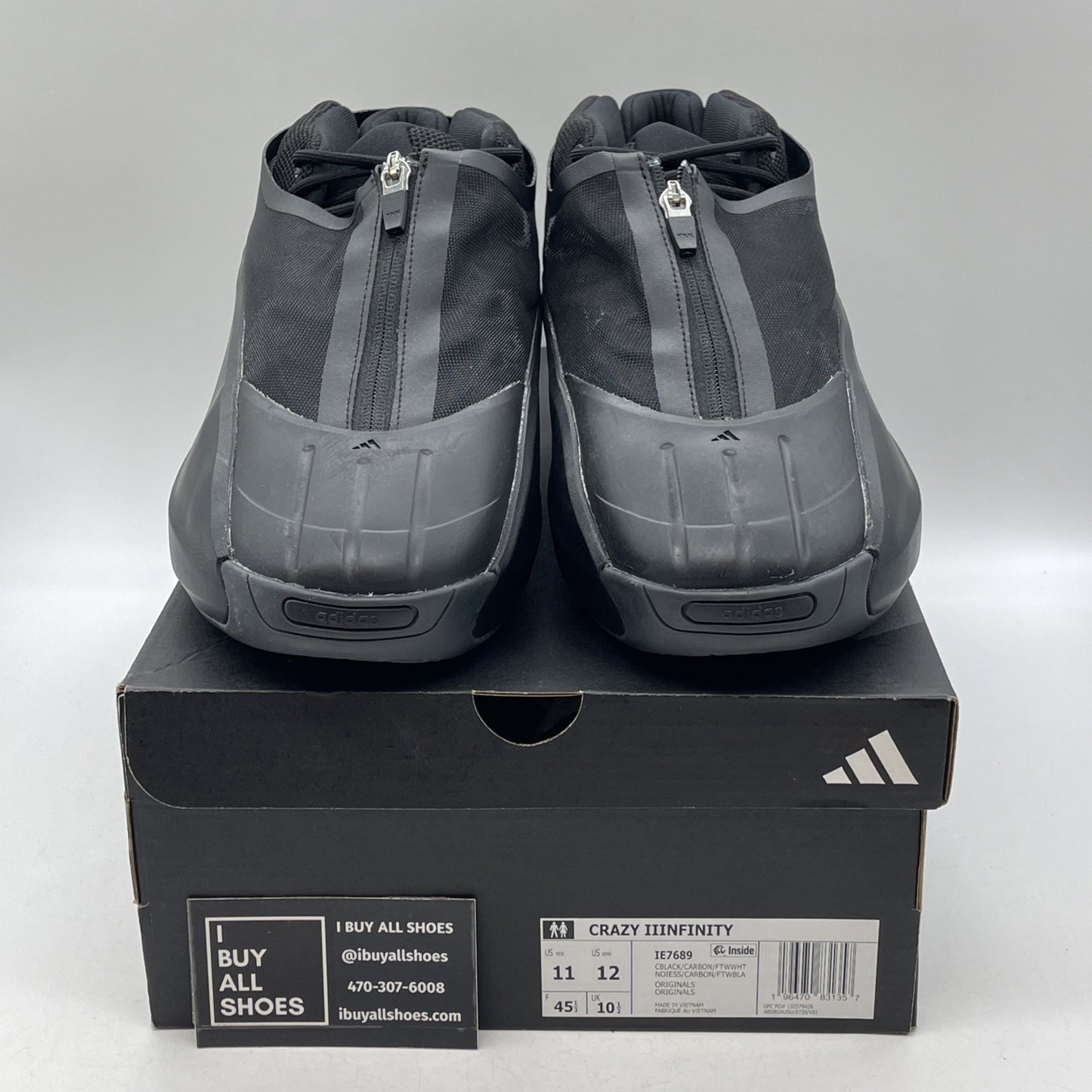 Size 11 - adidas Crazy IIInfinity Triple Black (IE7689)