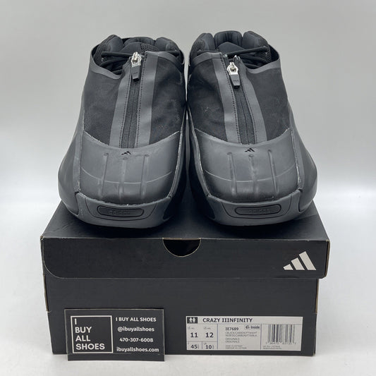 Size 11 - adidas Crazy IIInfinity Triple Black (IE7689)
