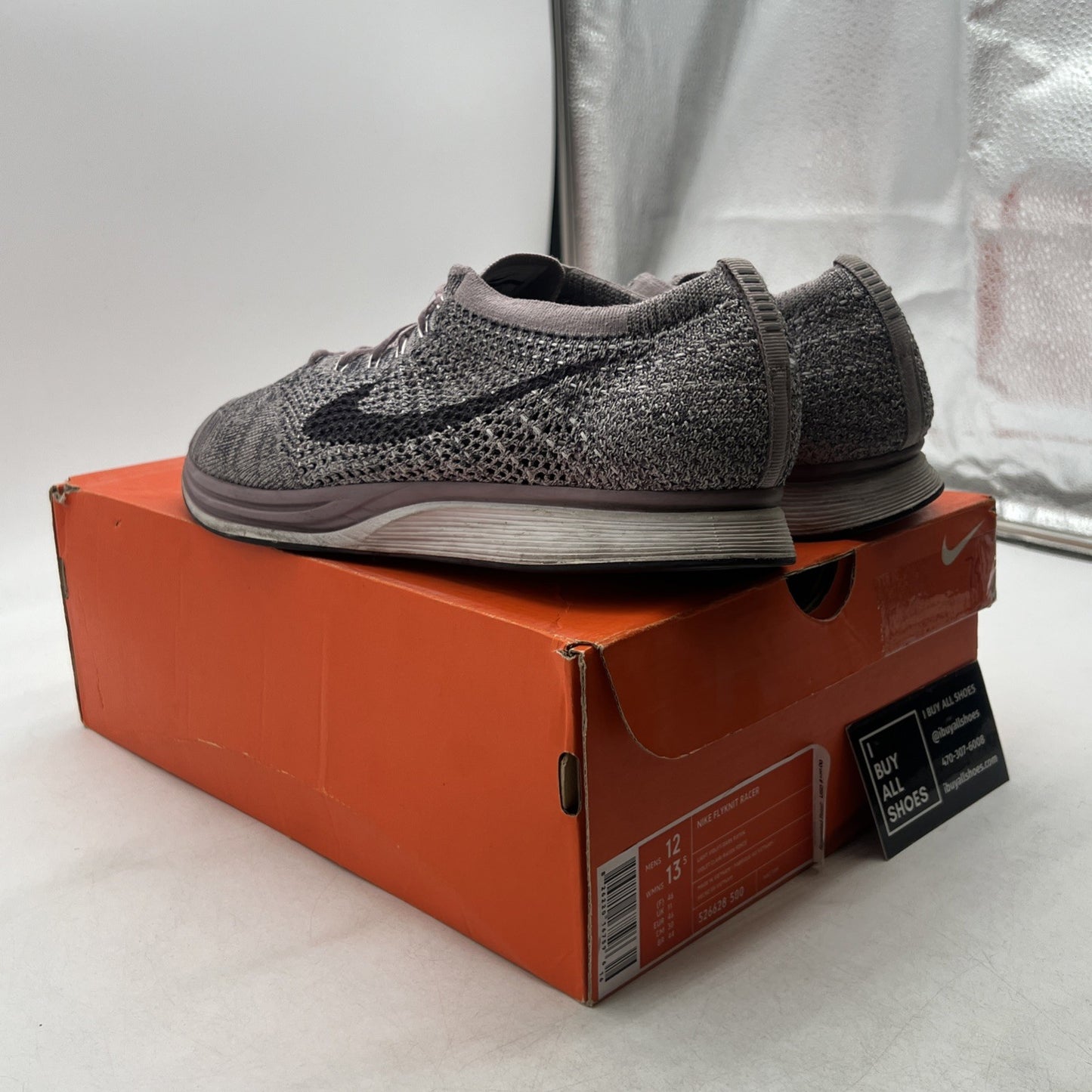 Size 12 - Nike Flyknit Racer Lavender (526628-500)