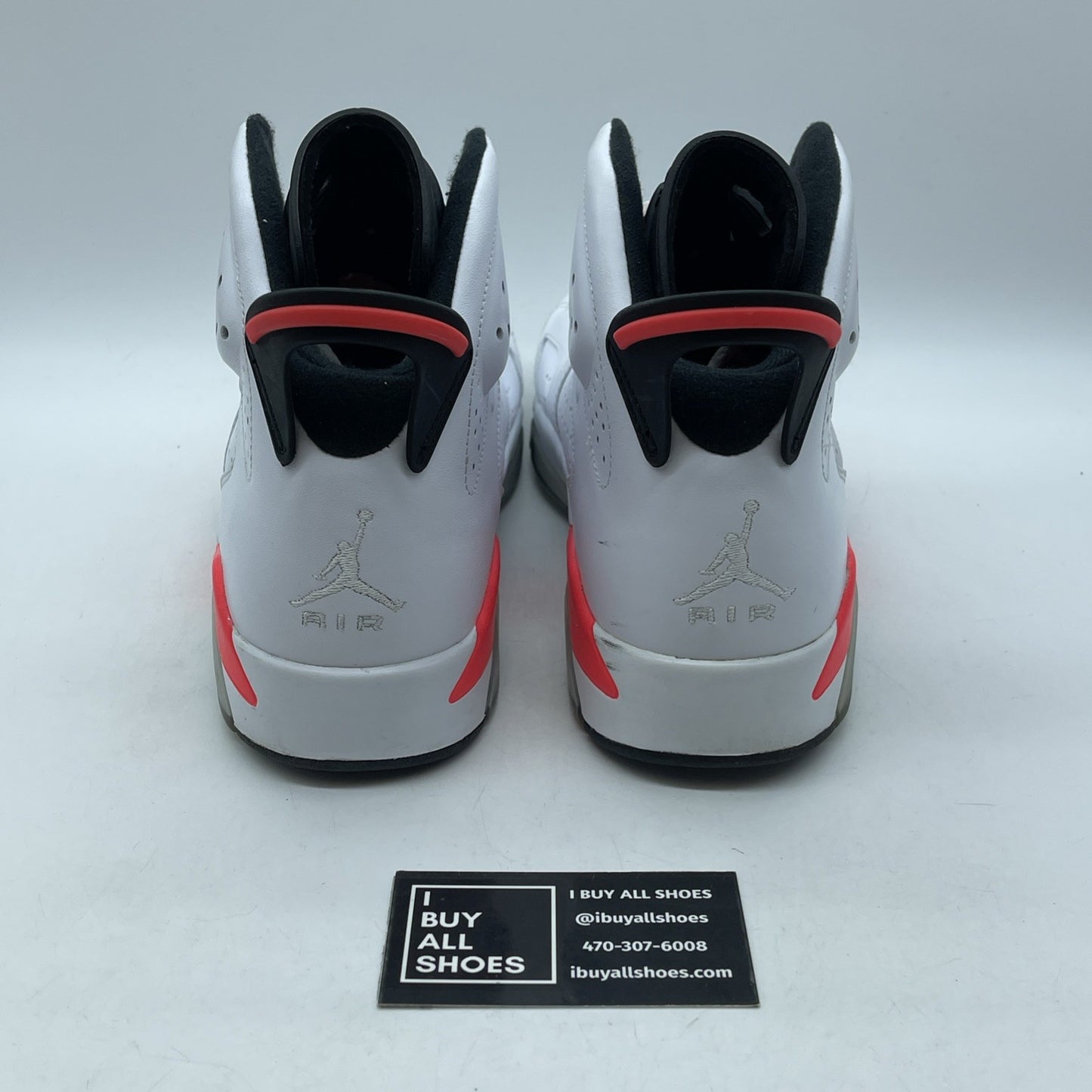 Size 9 - Air Jordan 6 Retro 'White Infrared' 2014 White Leather (384664-123)