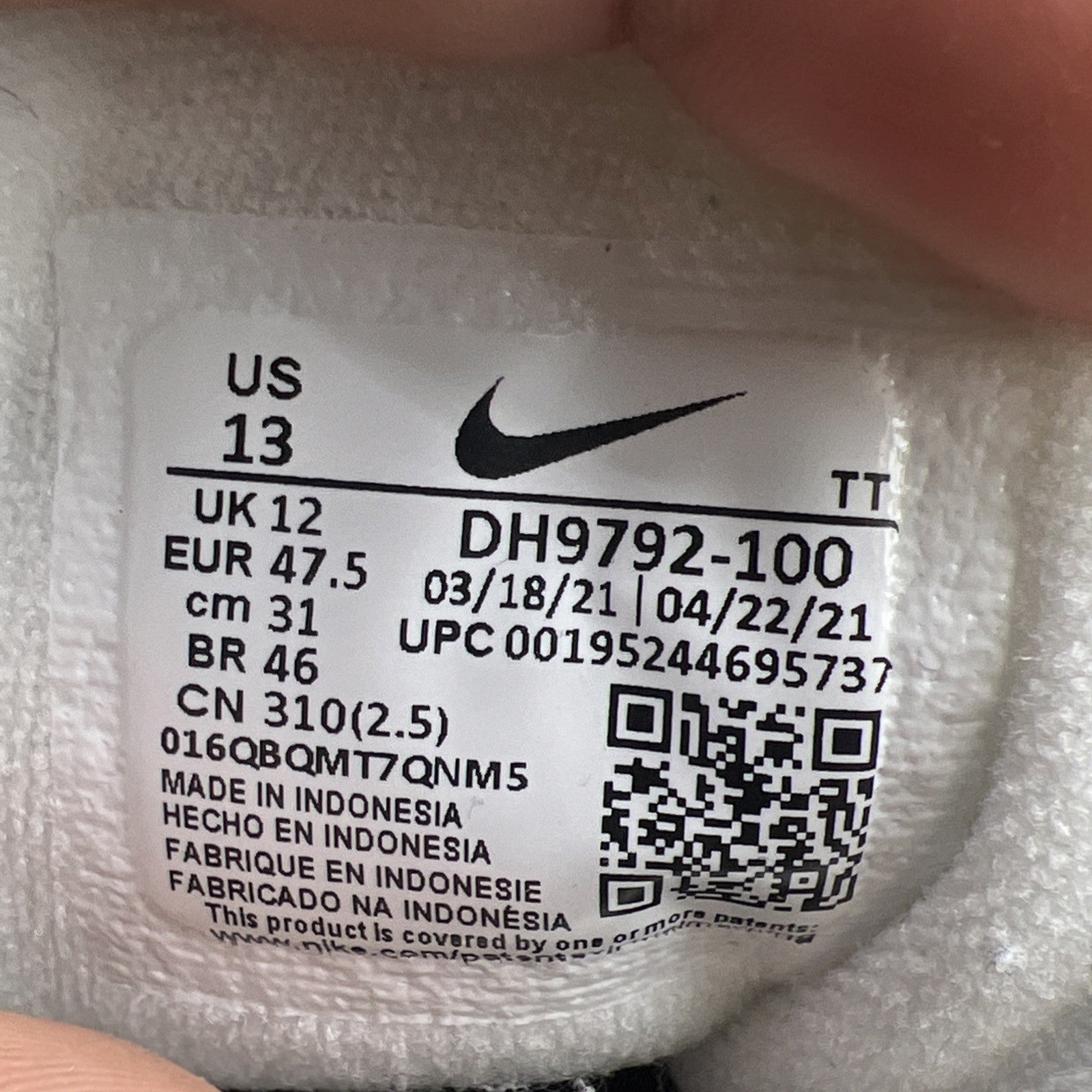 Size 13 - Nike Air Max 95 QS Japan (DH9792-100)