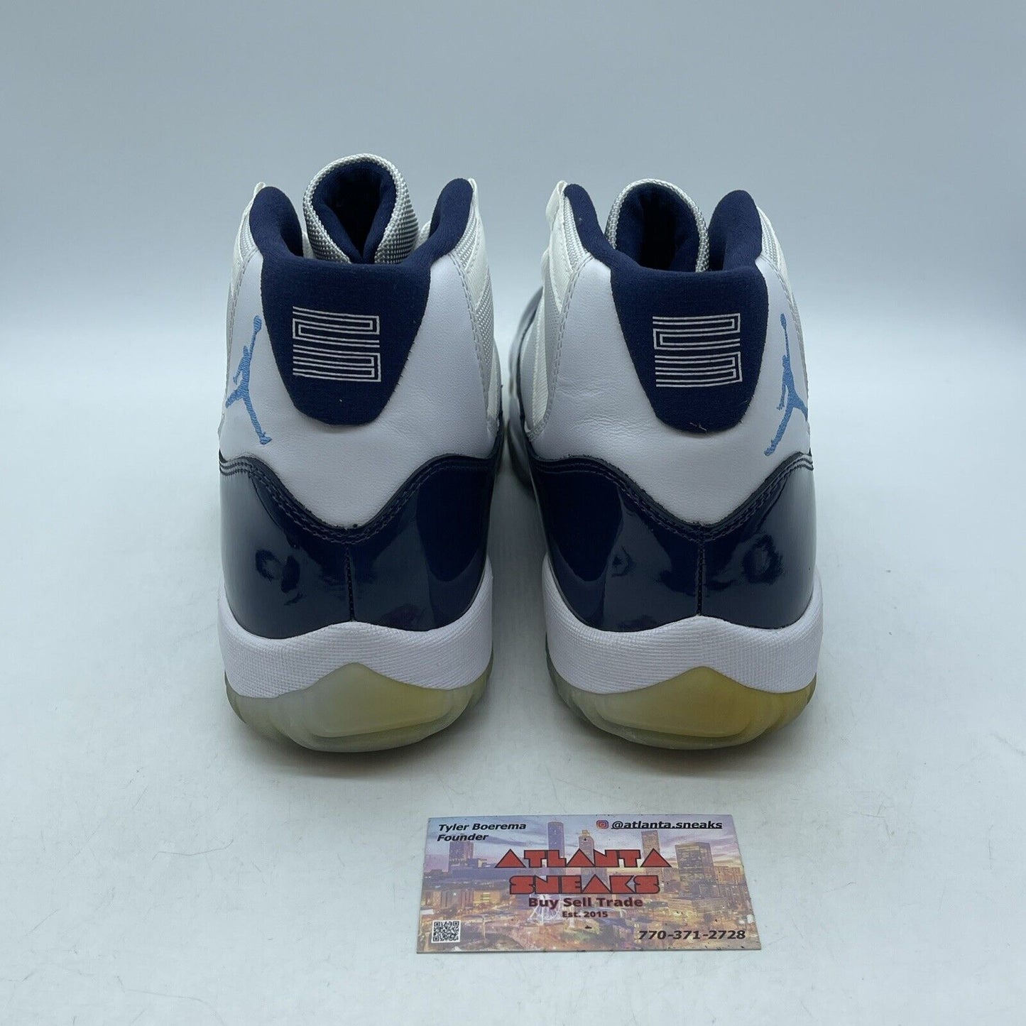 Size 11 - Jordan 11 Retro High Win Like '82 Blue White Leather (378037-123)