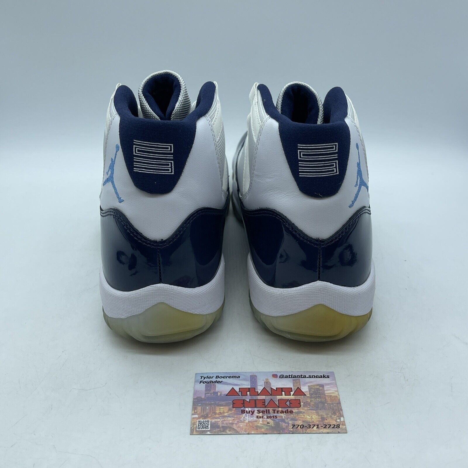 Size 11 - Jordan 11 Retro High Win Like '82 Blue White Leather (378037-123)